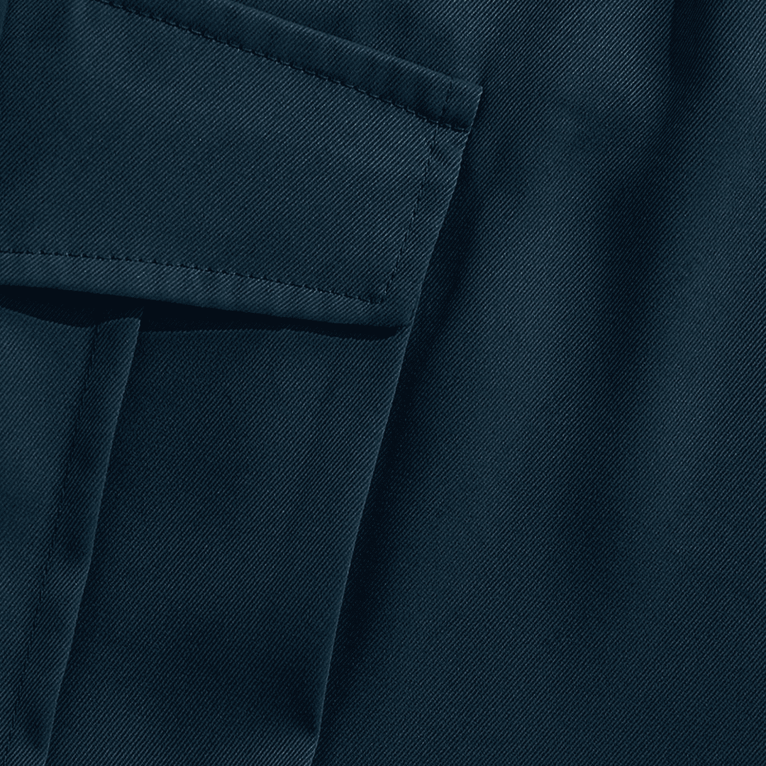 Jupiter French Twill Navy Cotton Cargo Trouser For Men