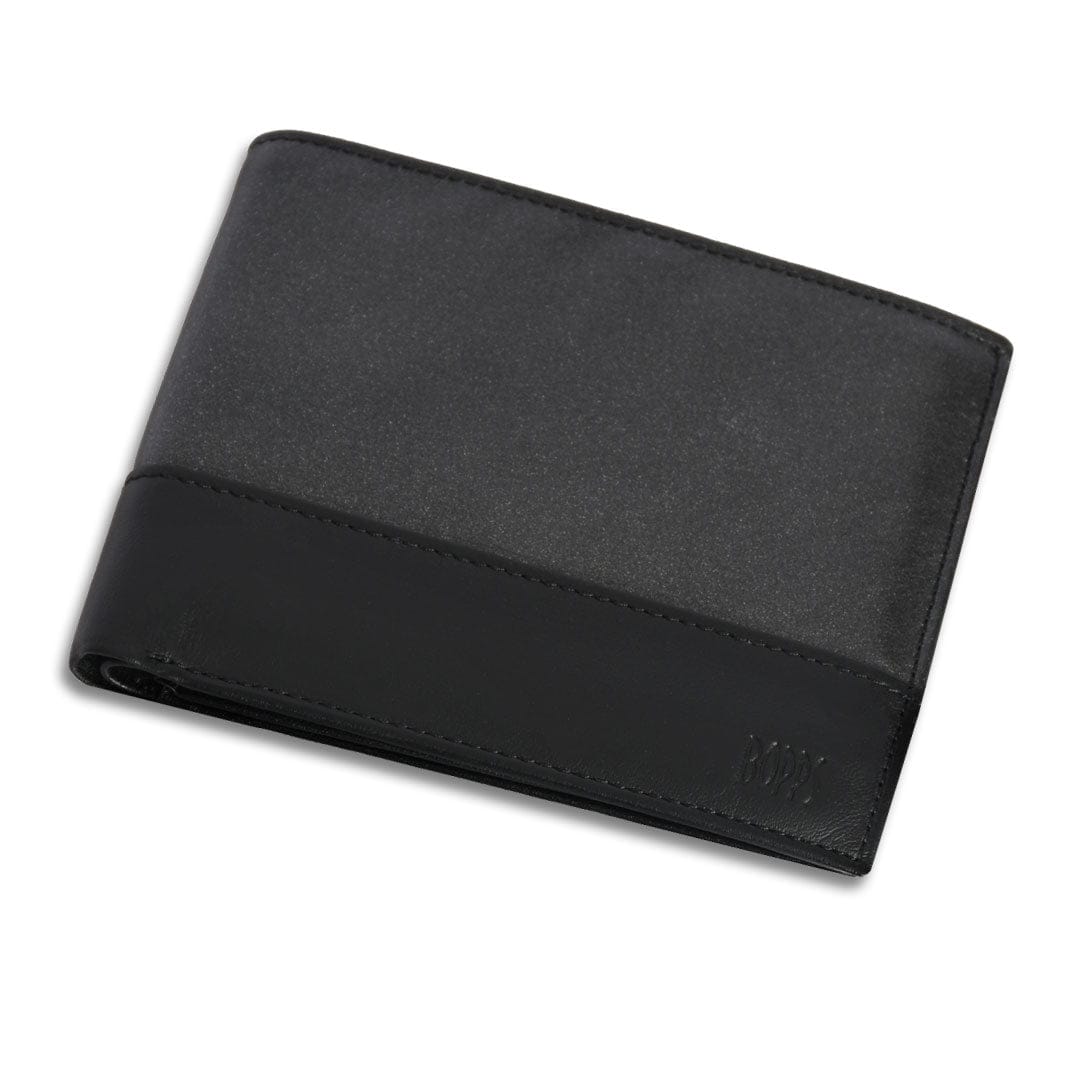 SPACE CHARCOAL CONTRAST LEATHER WALLET