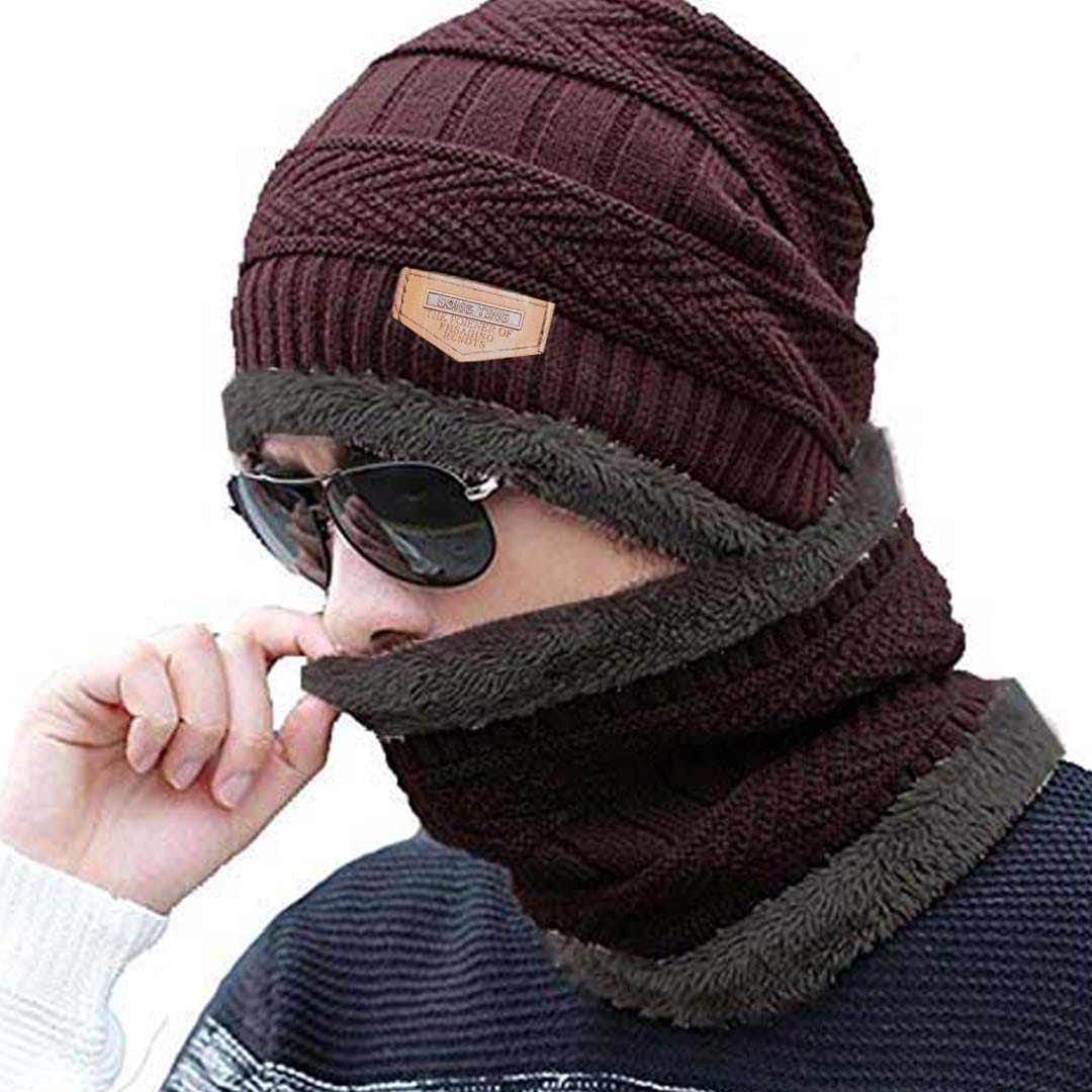 Head &amp; Neck Unisex Beanie With Neck Warmer