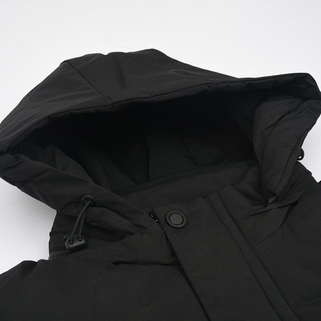 Imported swift thick padded puffer hooded jacket