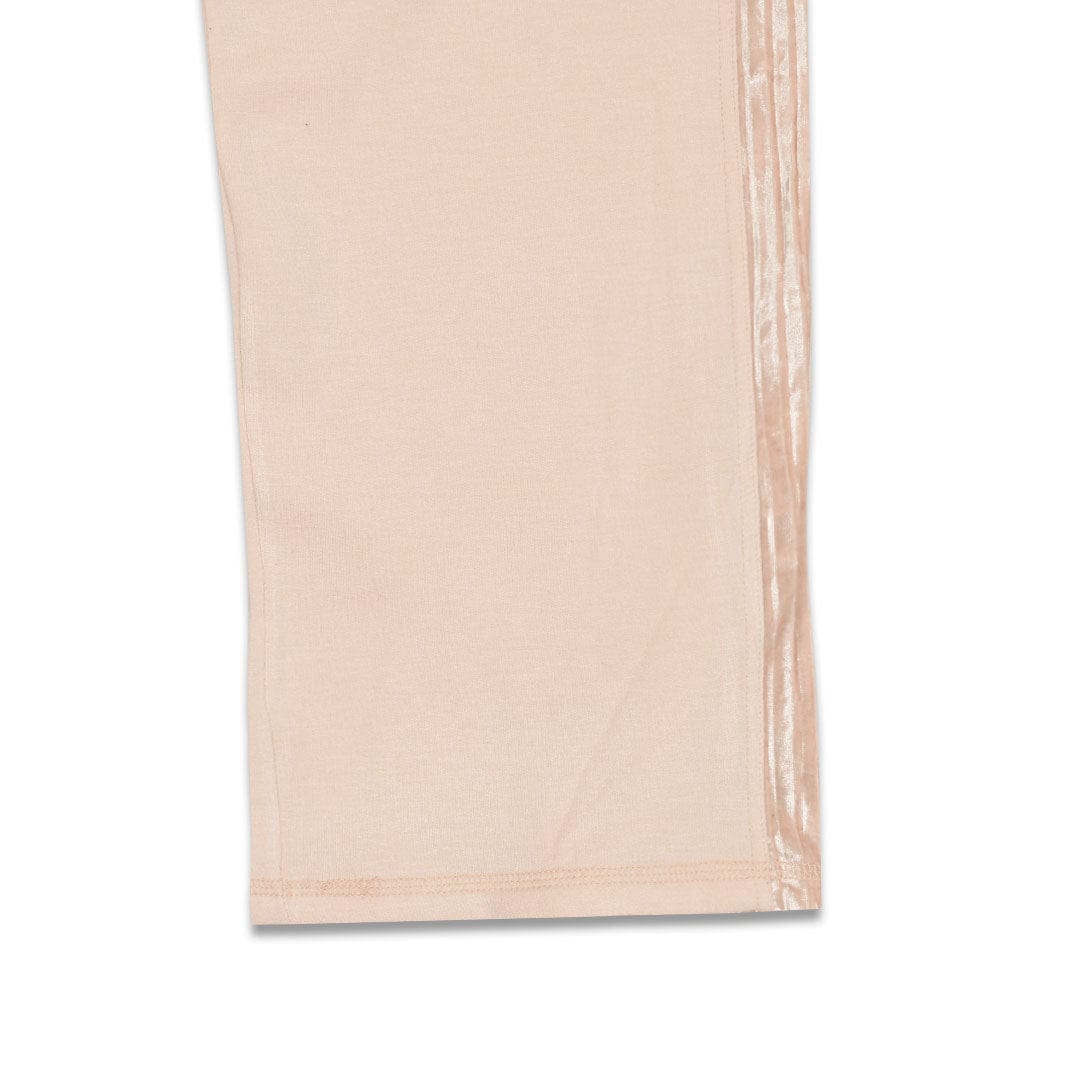 Women Velvet Panel Side Stripe Peach Trouser (W32 to W50)