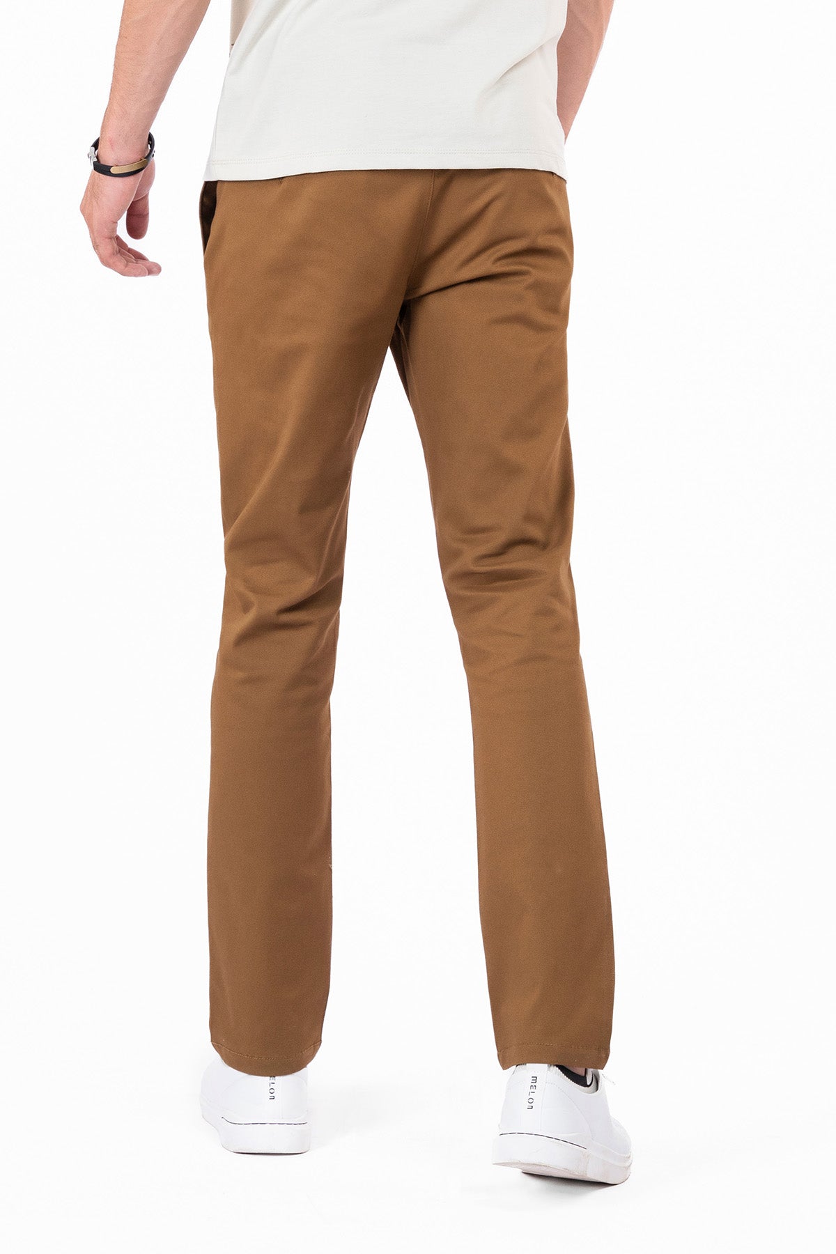 Men&#39;s Plain Brown Cotton Pant