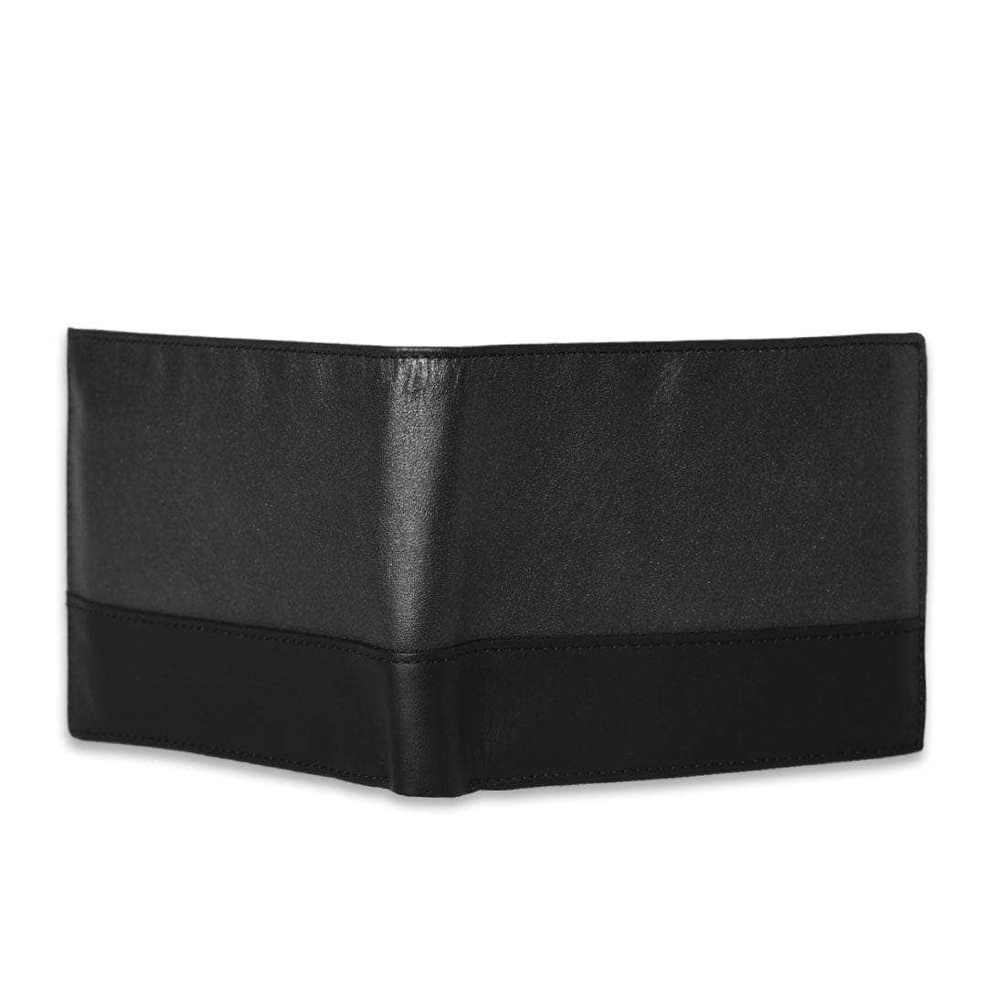 SPACE CHARCOAL CONTRAST LEATHER WALLET