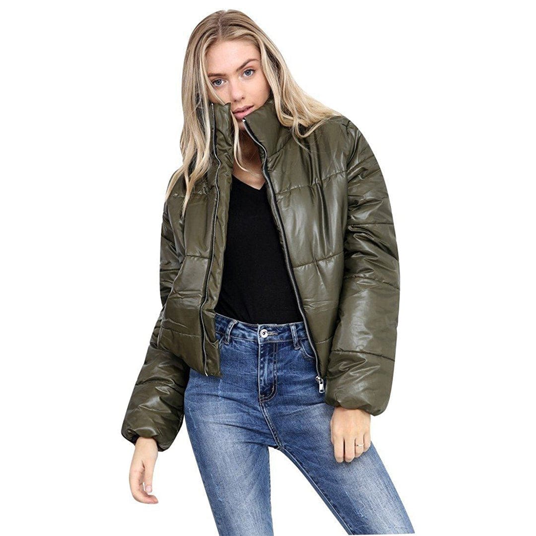 Women’s cropped padded puffer jacket