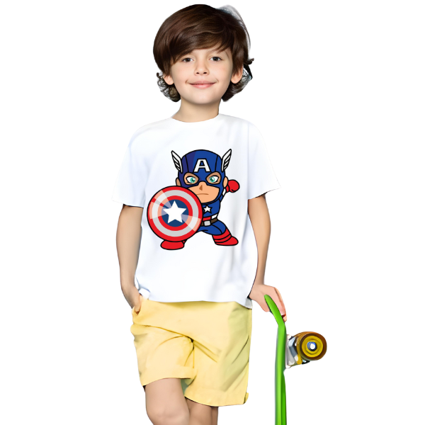 Captain America T Shirt For Kids