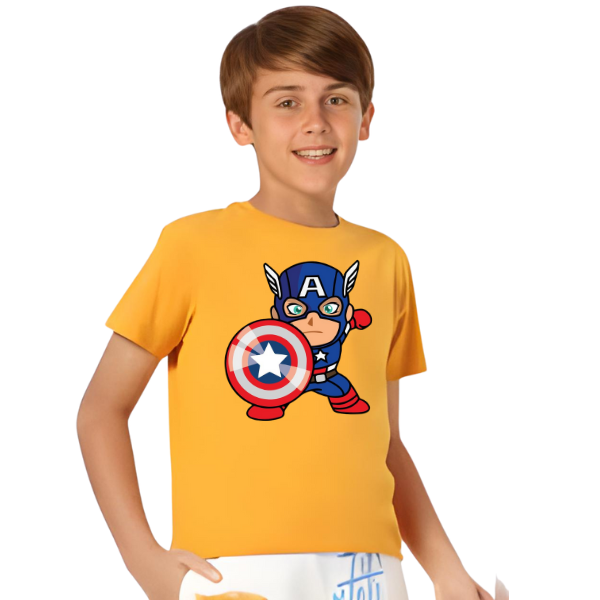 Captain America T Shirt For Kids