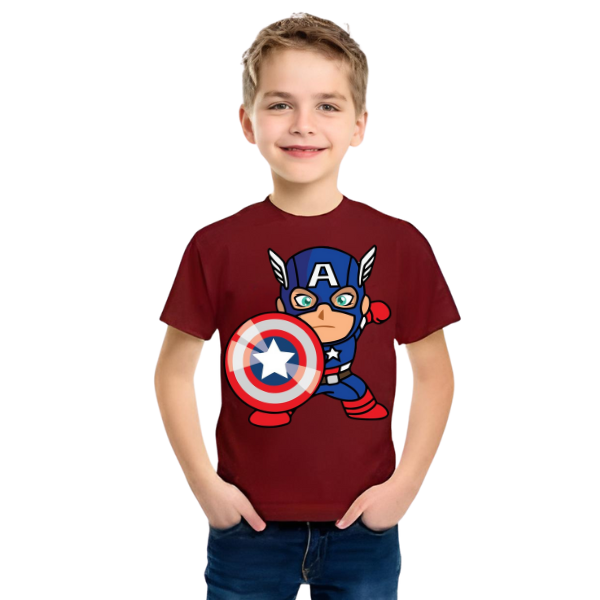 Captain America T Shirt For Kids