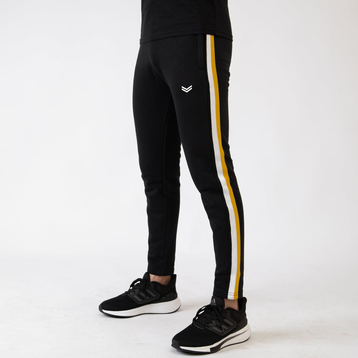 Black Bottoms with White &amp; Mustard Side Tape