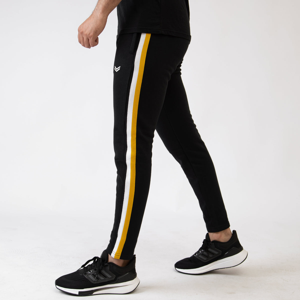 Black Bottoms with White &amp; Mustard Side Tape