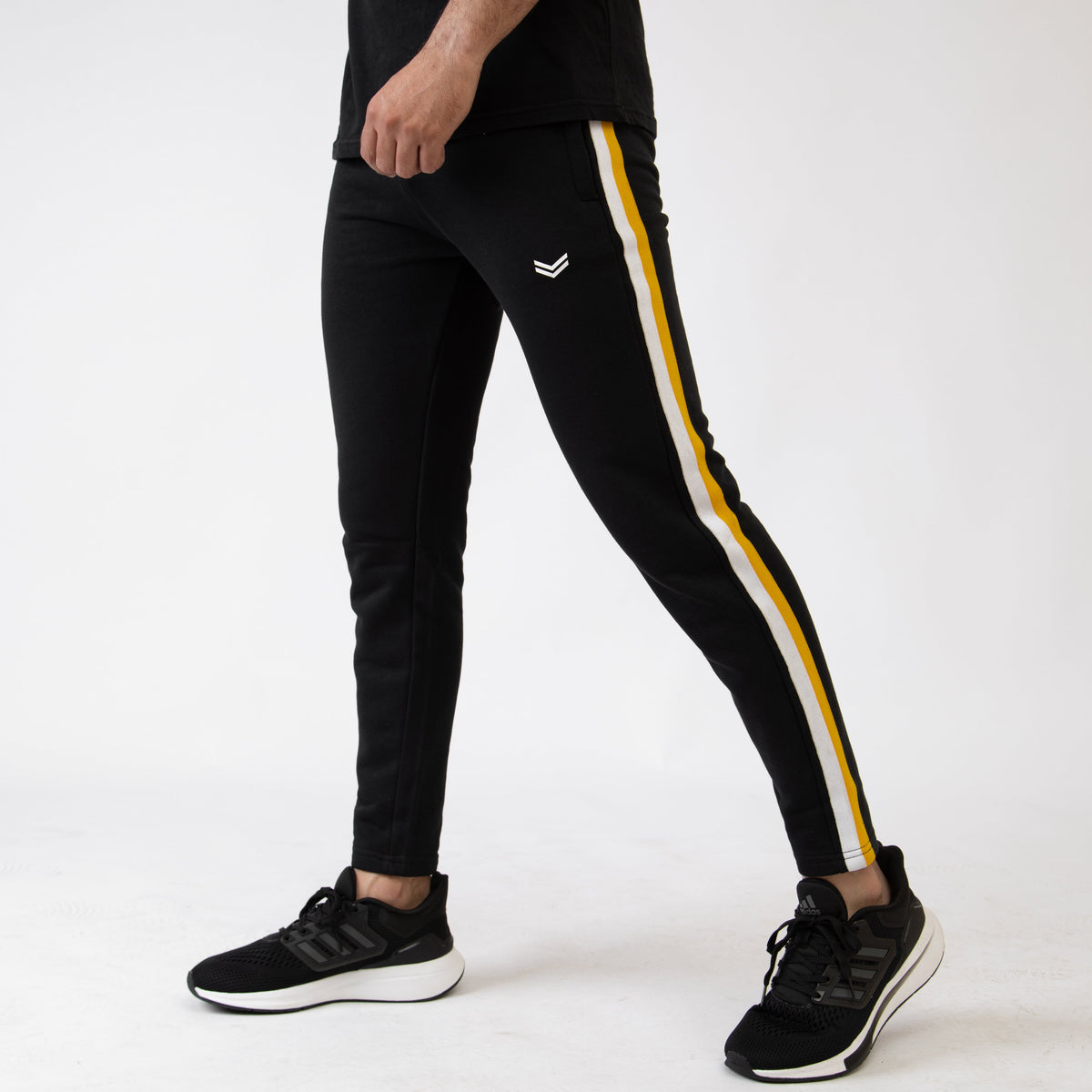 Black Bottoms with White &amp; Mustard Side Tape