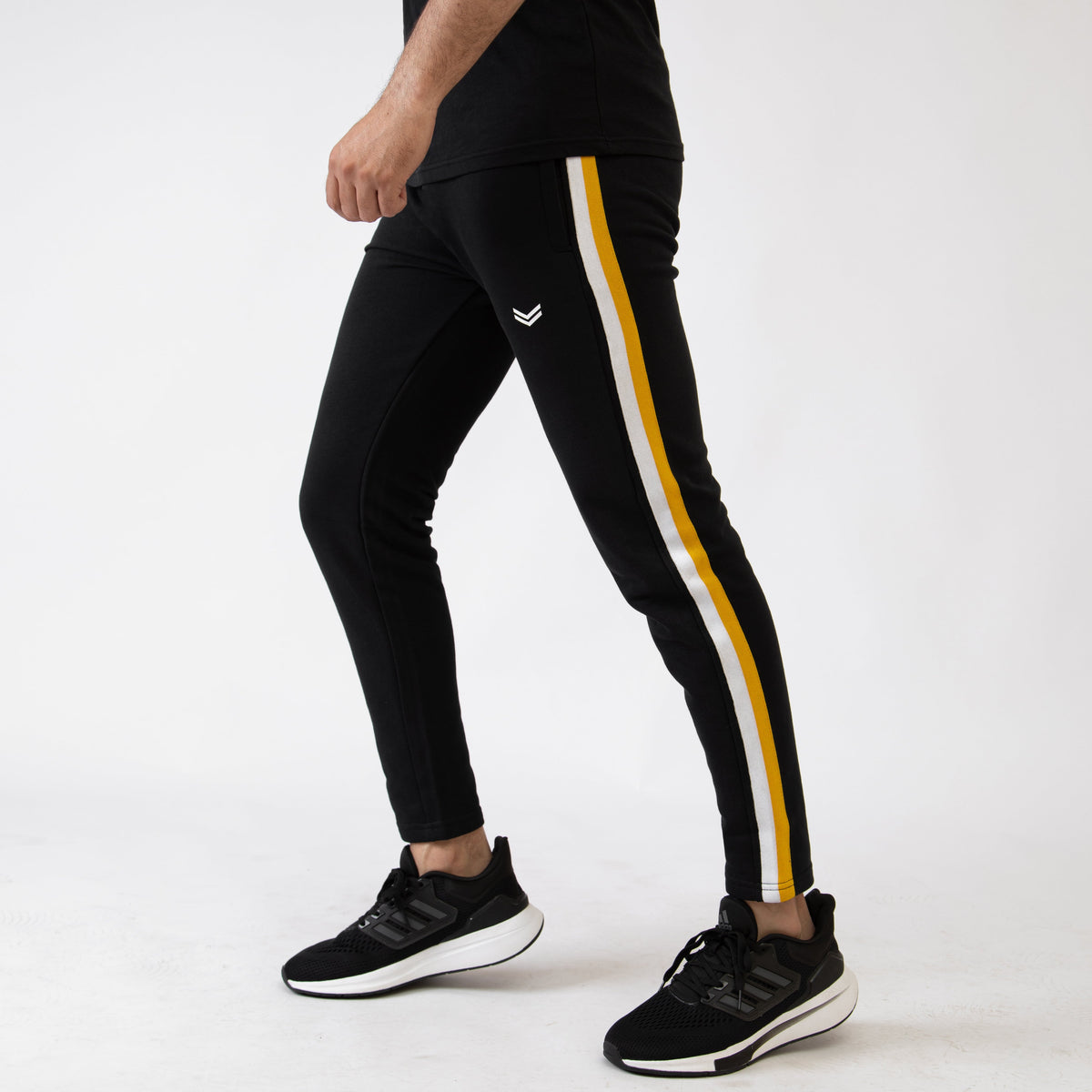 Black Bottoms with White &amp; Mustard Side Tape