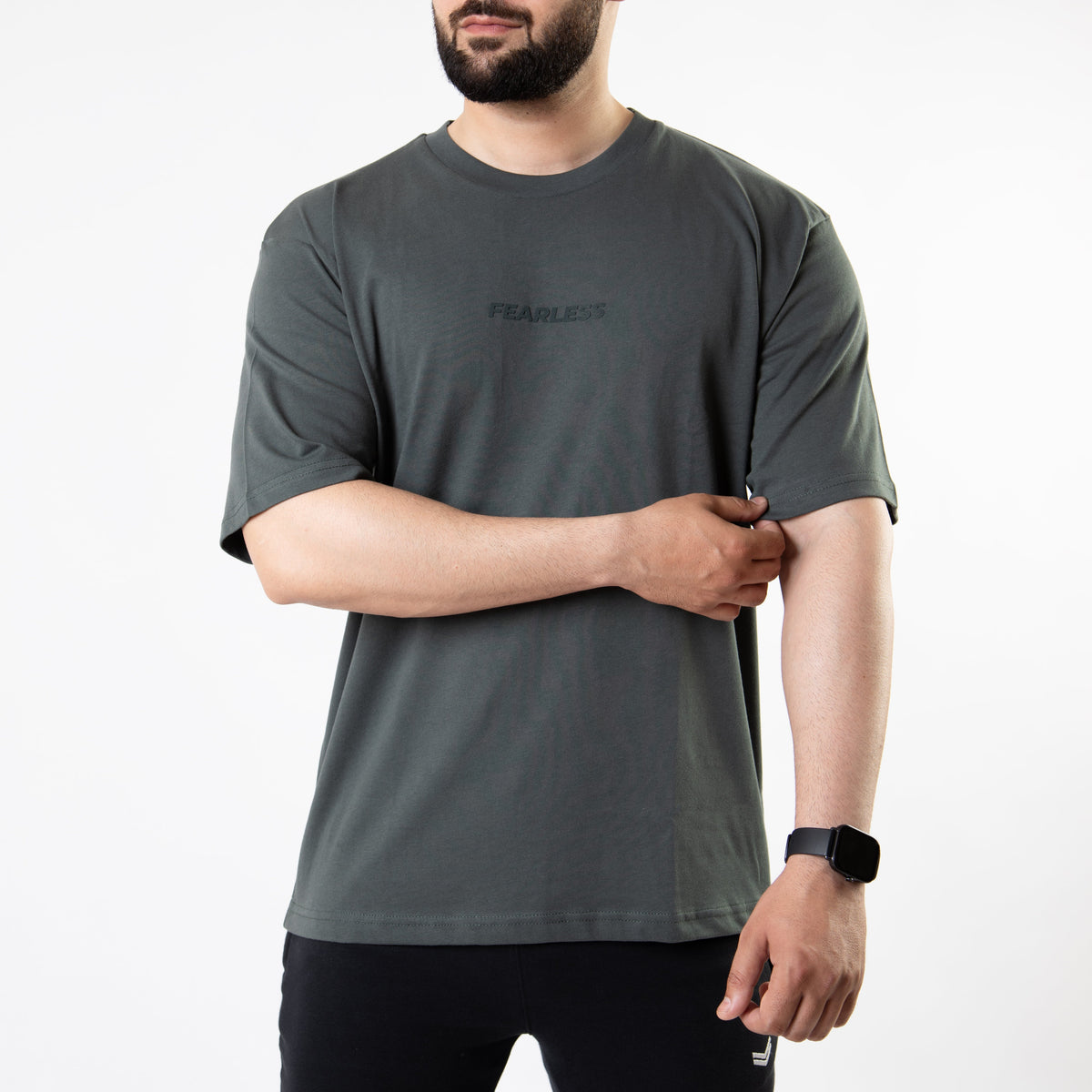 Gray Fearless Relaxed Fit T-Shirt