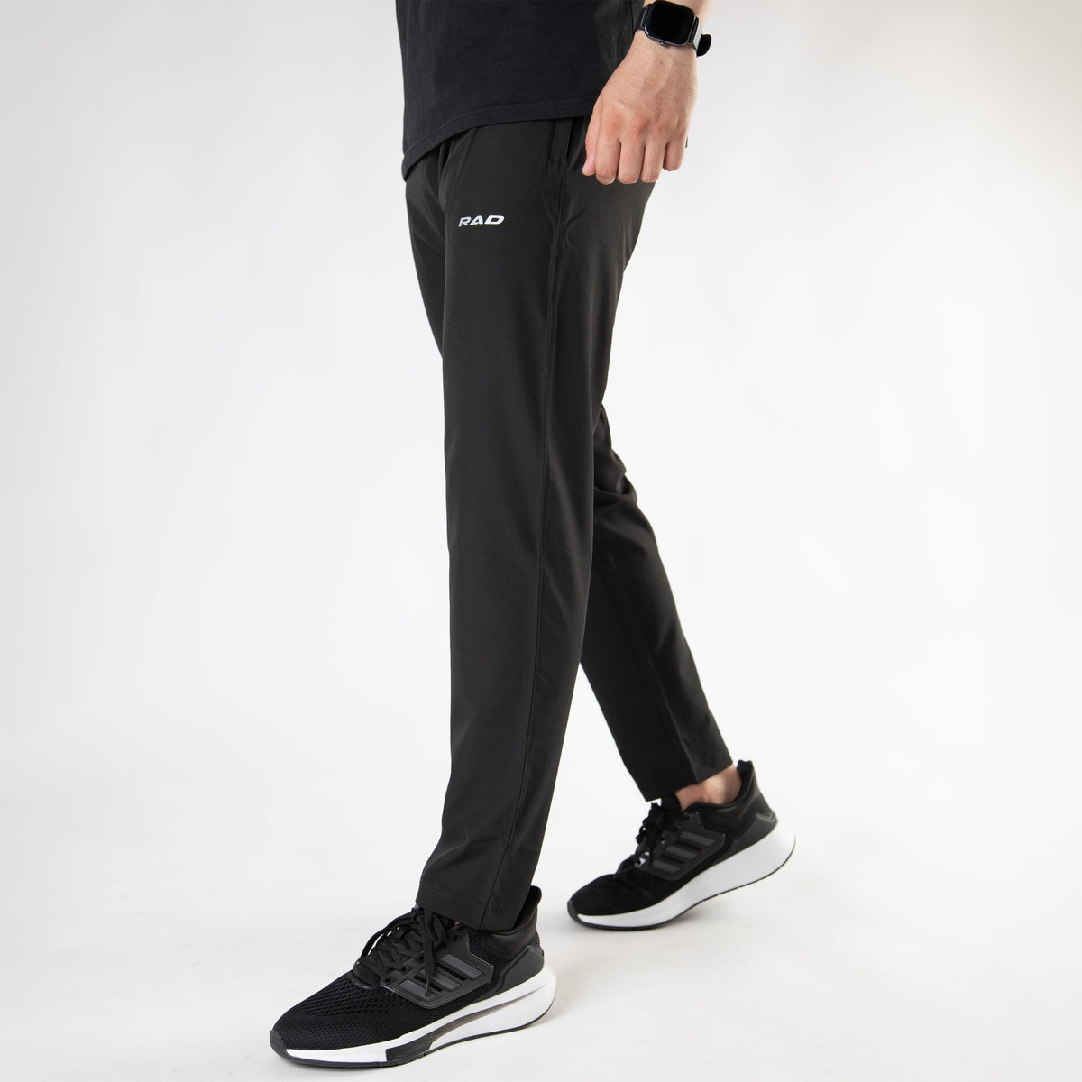 Black Premium Micro Straight Fit Pants