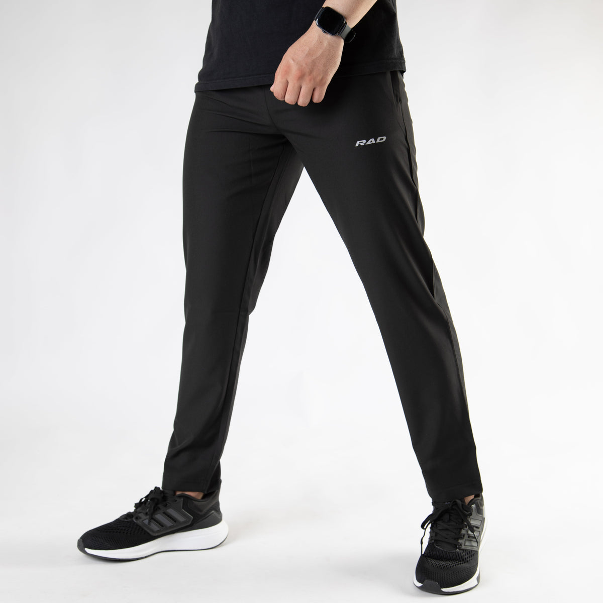 Black Premium Micro Straight Fit Pants