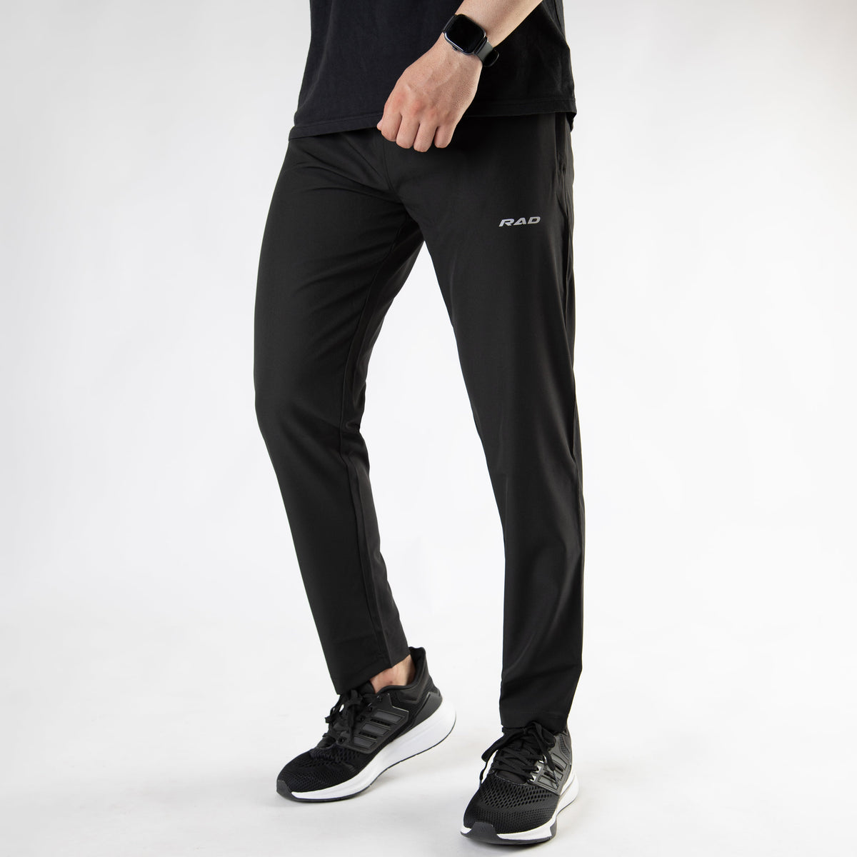 Black Premium Micro Straight Fit Pants