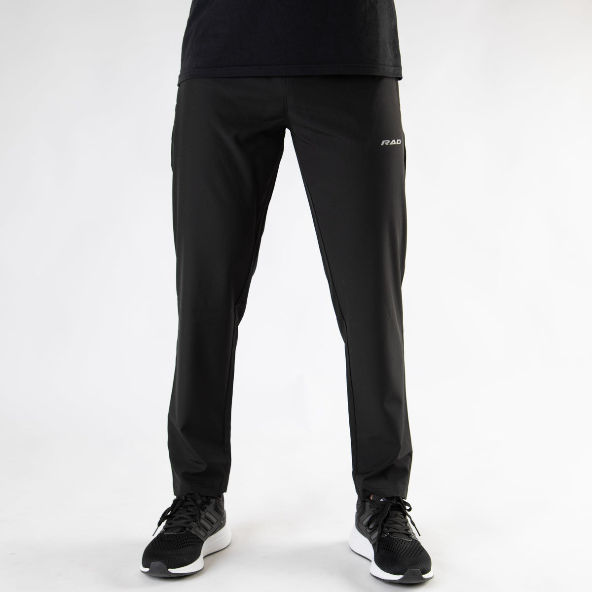 Black Premium Micro Straight Fit Pants