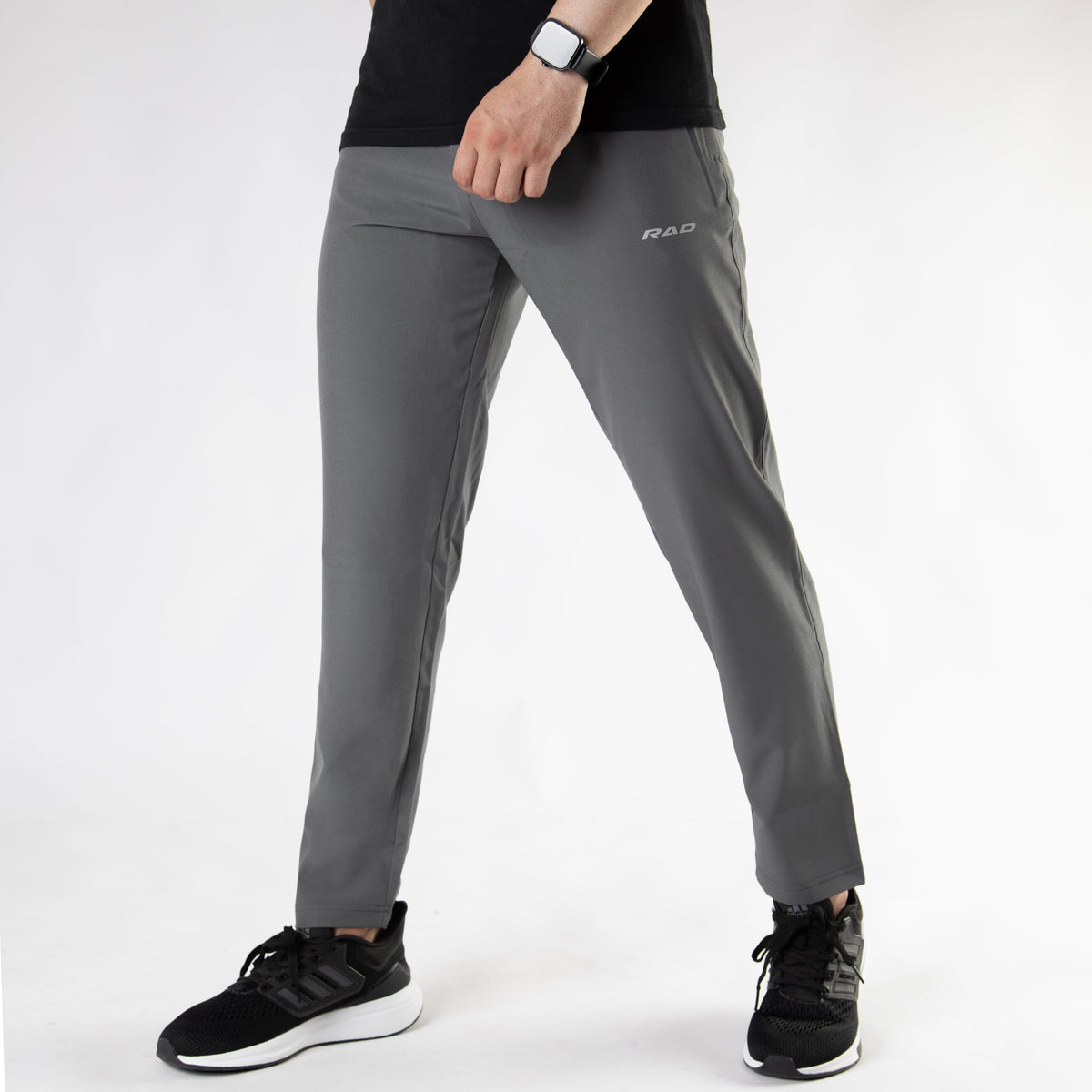 Gray Premium Micro Straight Fit Pants