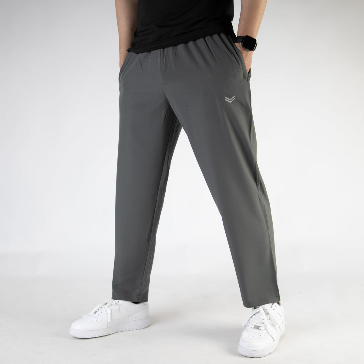 Gray Premium Micro Relaxed Fit Trousers