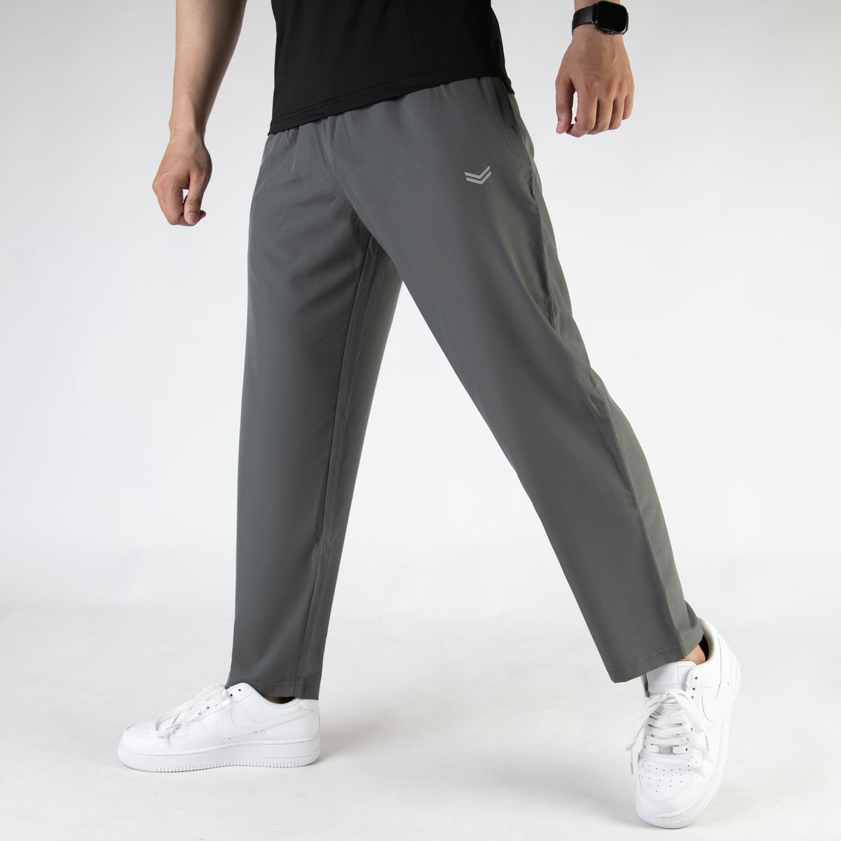 Gray Premium Micro Relaxed Fit Trousers