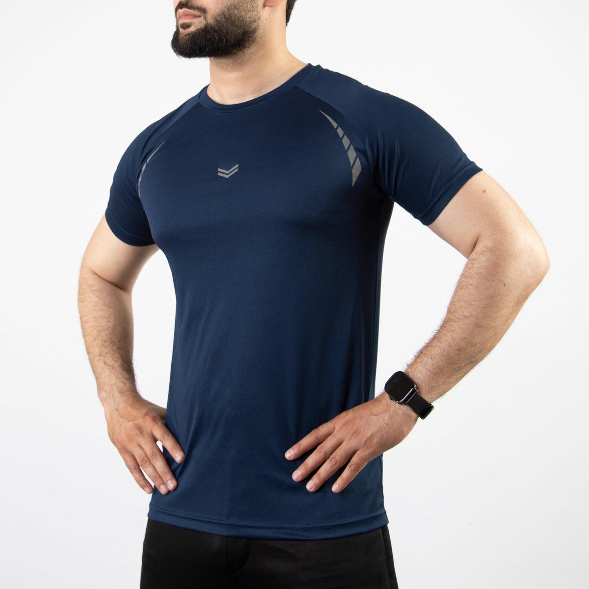 Navy Hyper Series Quick Dry T-Shirt with Reflectors