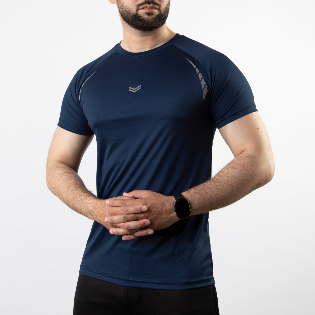 Navy Hyper Series Quick Dry T-Shirt with Reflectors