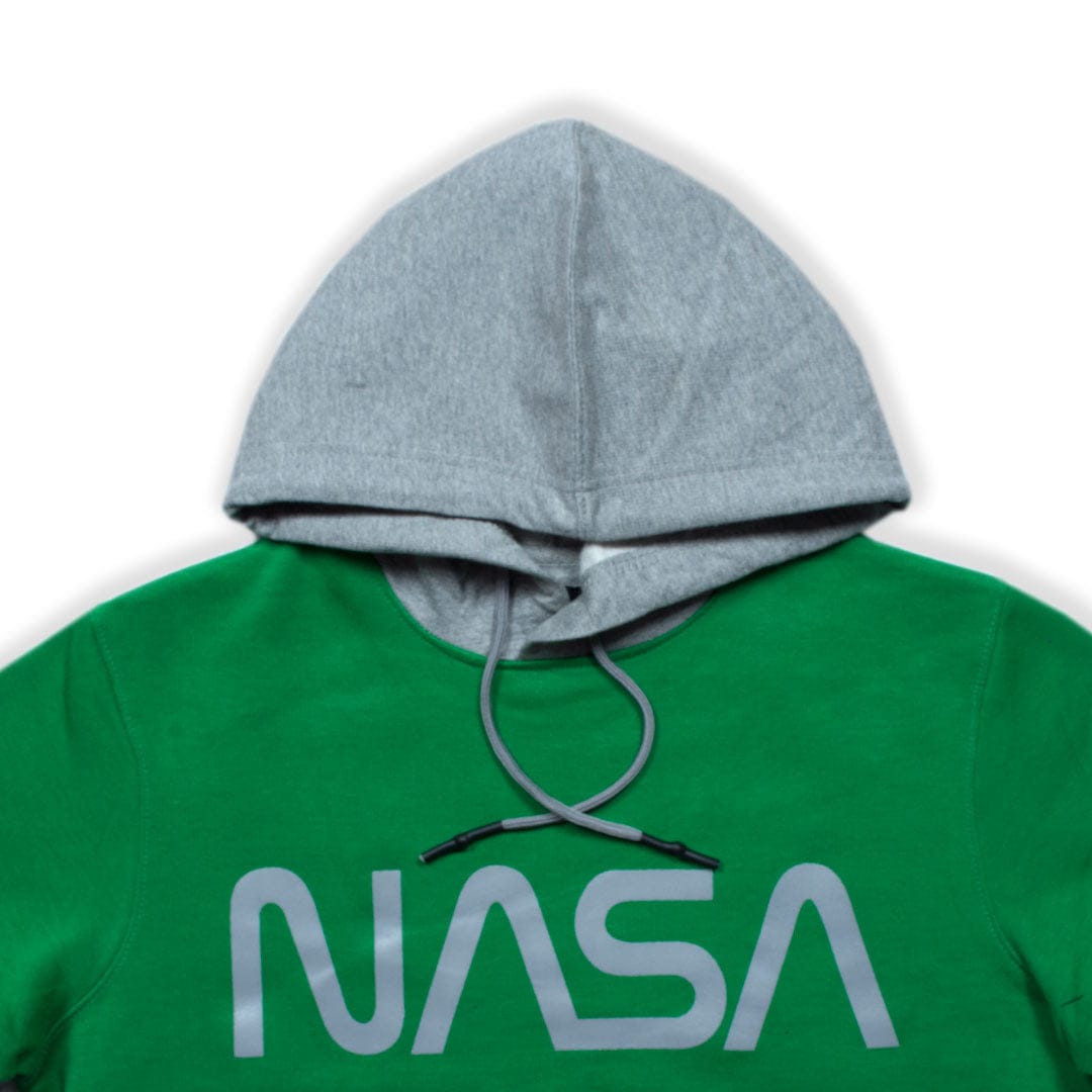 Nasa Contrast Printed Logo Hoodie