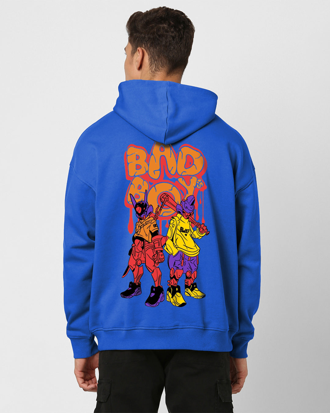 Jupiter Hotep Oversized Bad Boys Printed Hoodie