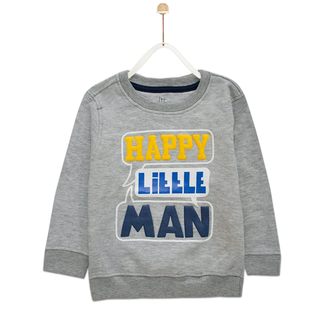 Kid&#39;s Happy Little Man Sweat Shirt ( 4 MONTHS TO 24 MONTHS )