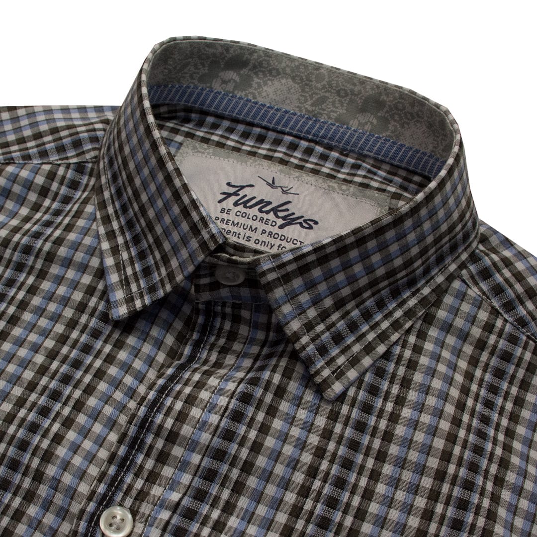 Funkys Vertical Checkered Casual Shirt