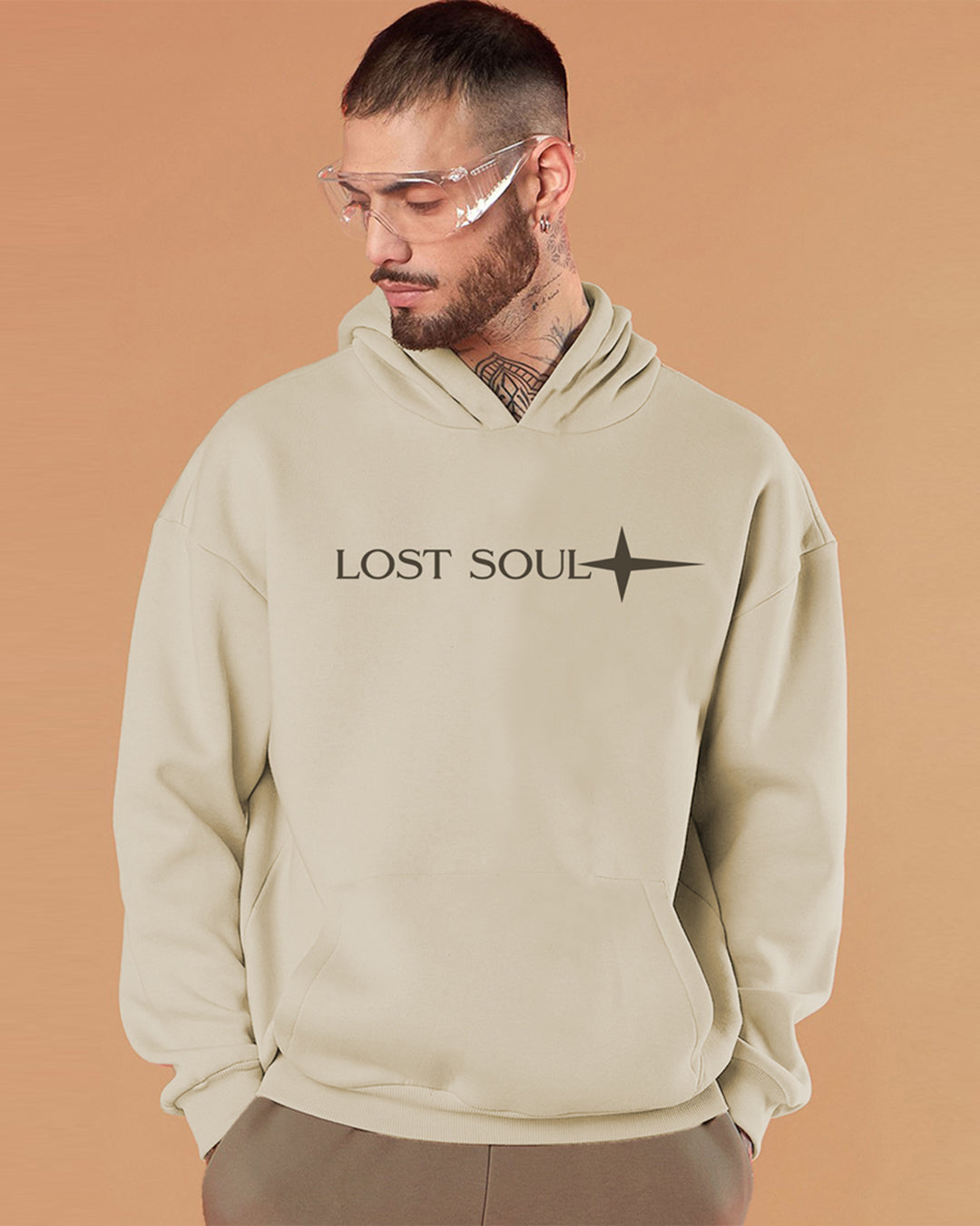 Jupiter Hotep Oversized Lost Soul Printed Hoodie