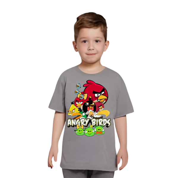 Angry Birds Printed T Shirt For Kids