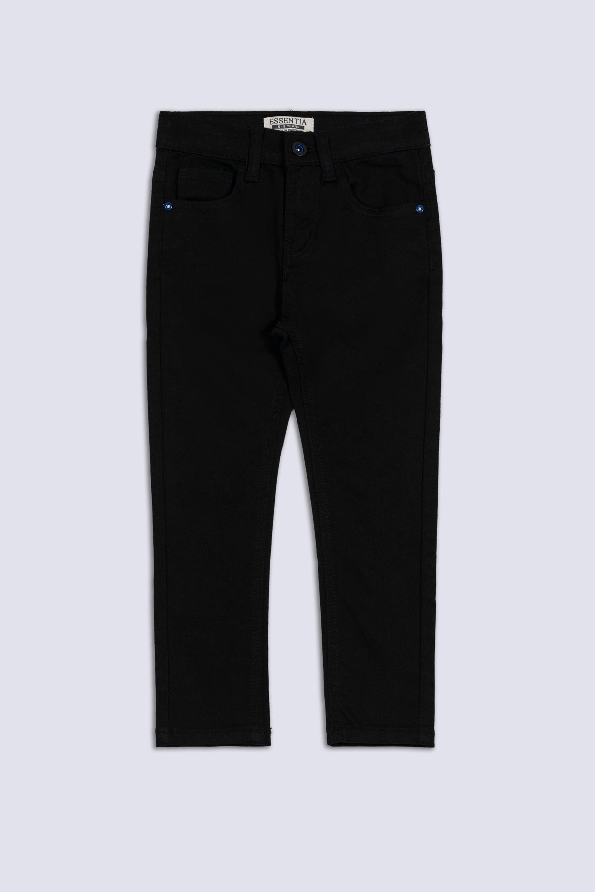 Jet Black Boy&#39;s Cotton Jeans