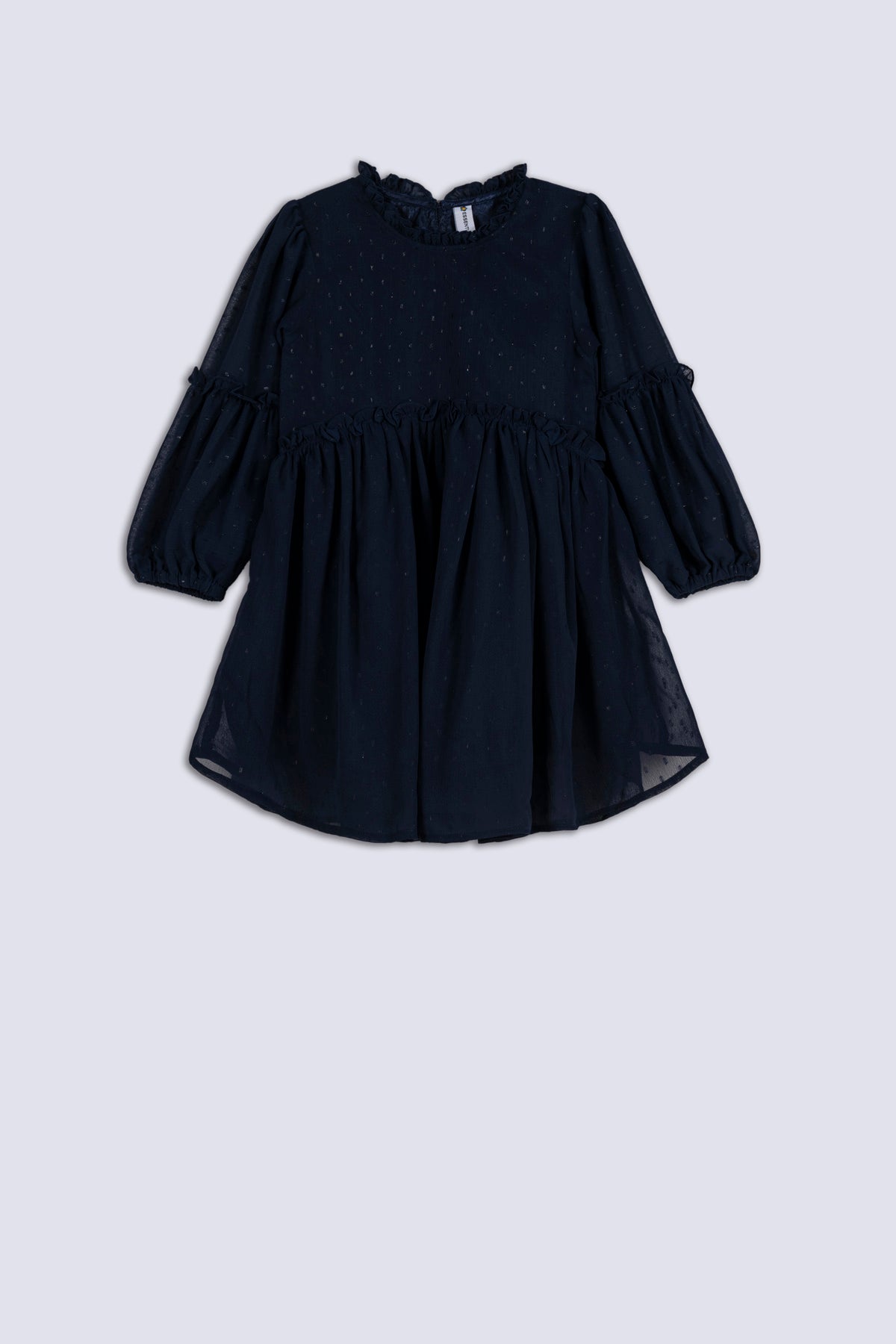 Navy Blue Girl&#39;s Fancy Frock