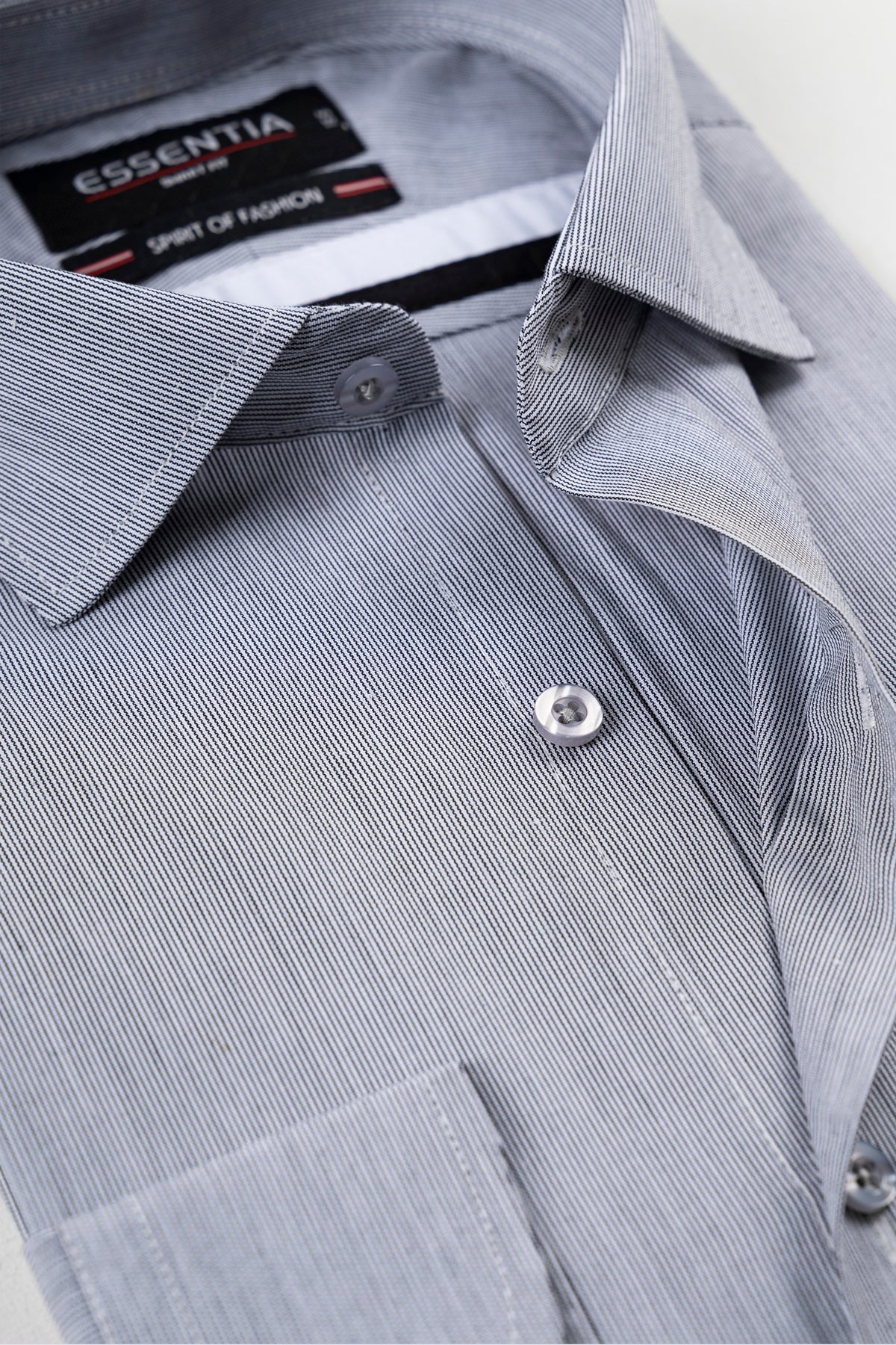 White &amp; Grey Men&#39;s Dress Shirt