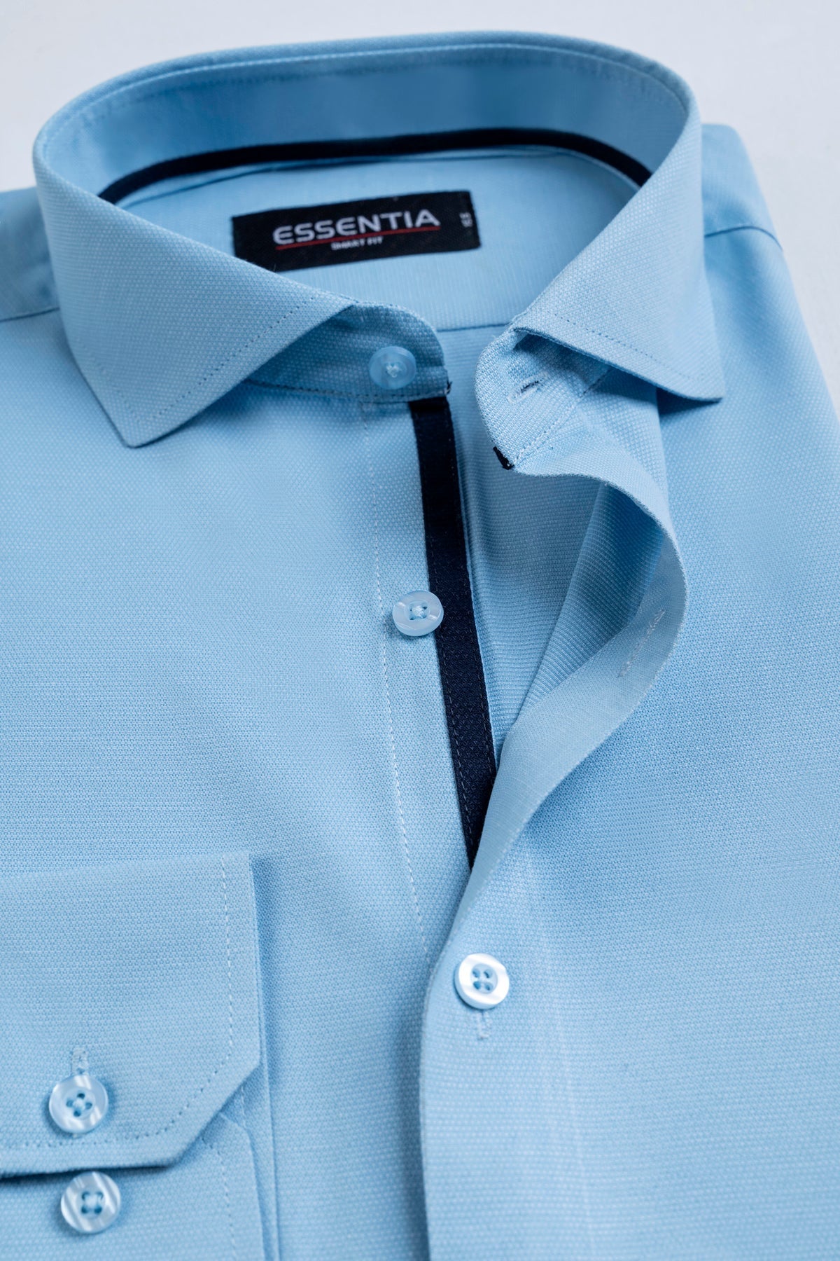 Sky Textured Men&#39;s Dress Shirt