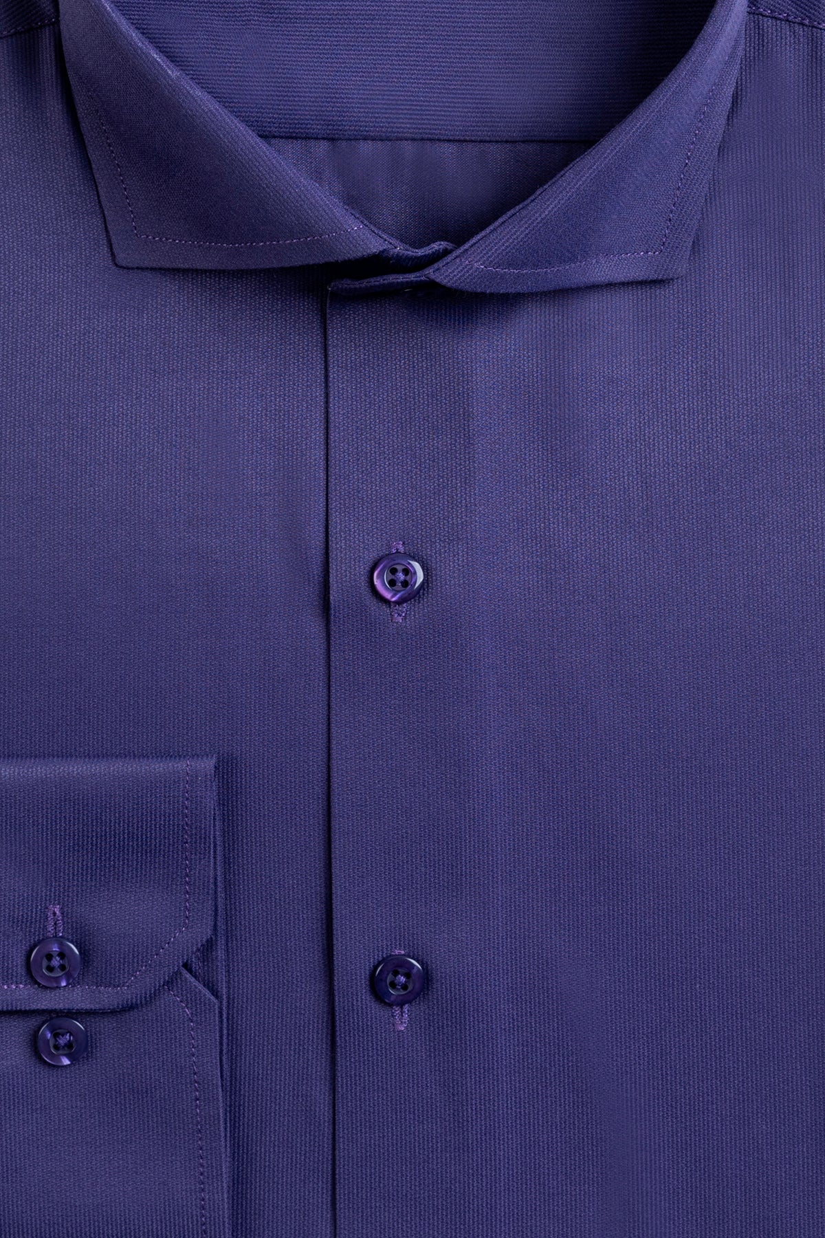 Purple Self Men&#39;s Dress Shirt