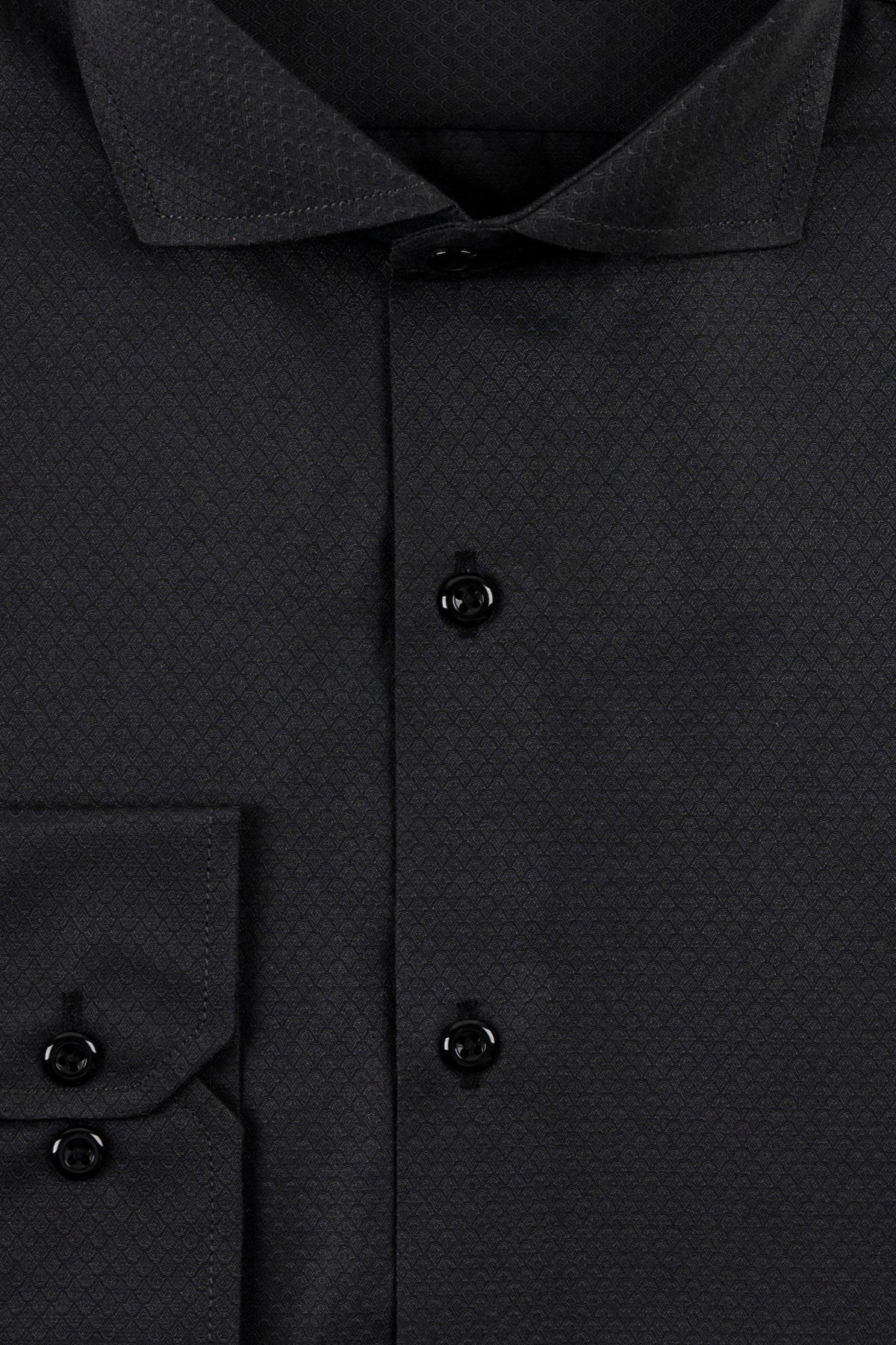 Black Self Men&#39;s Dress Shirt