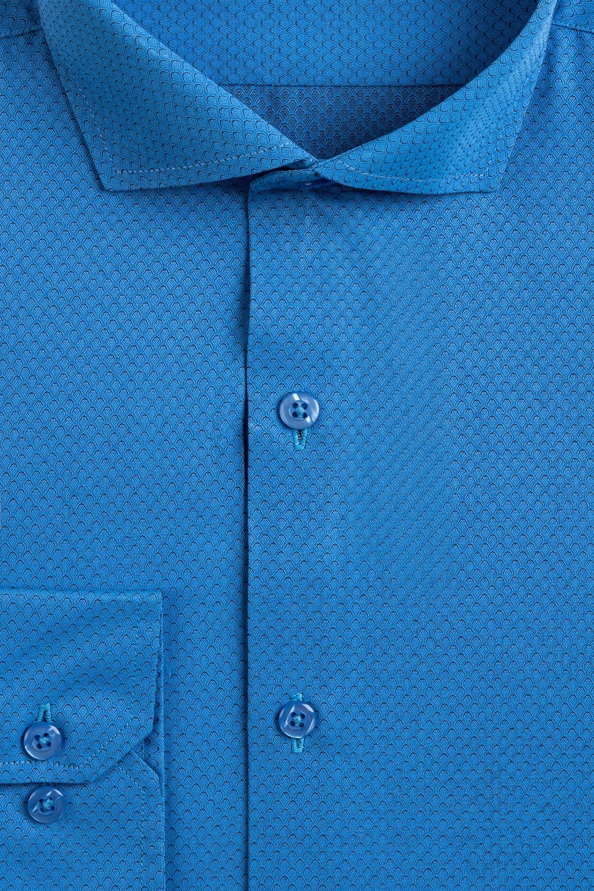 Teal Blue Men&#39;s Dress Shirt