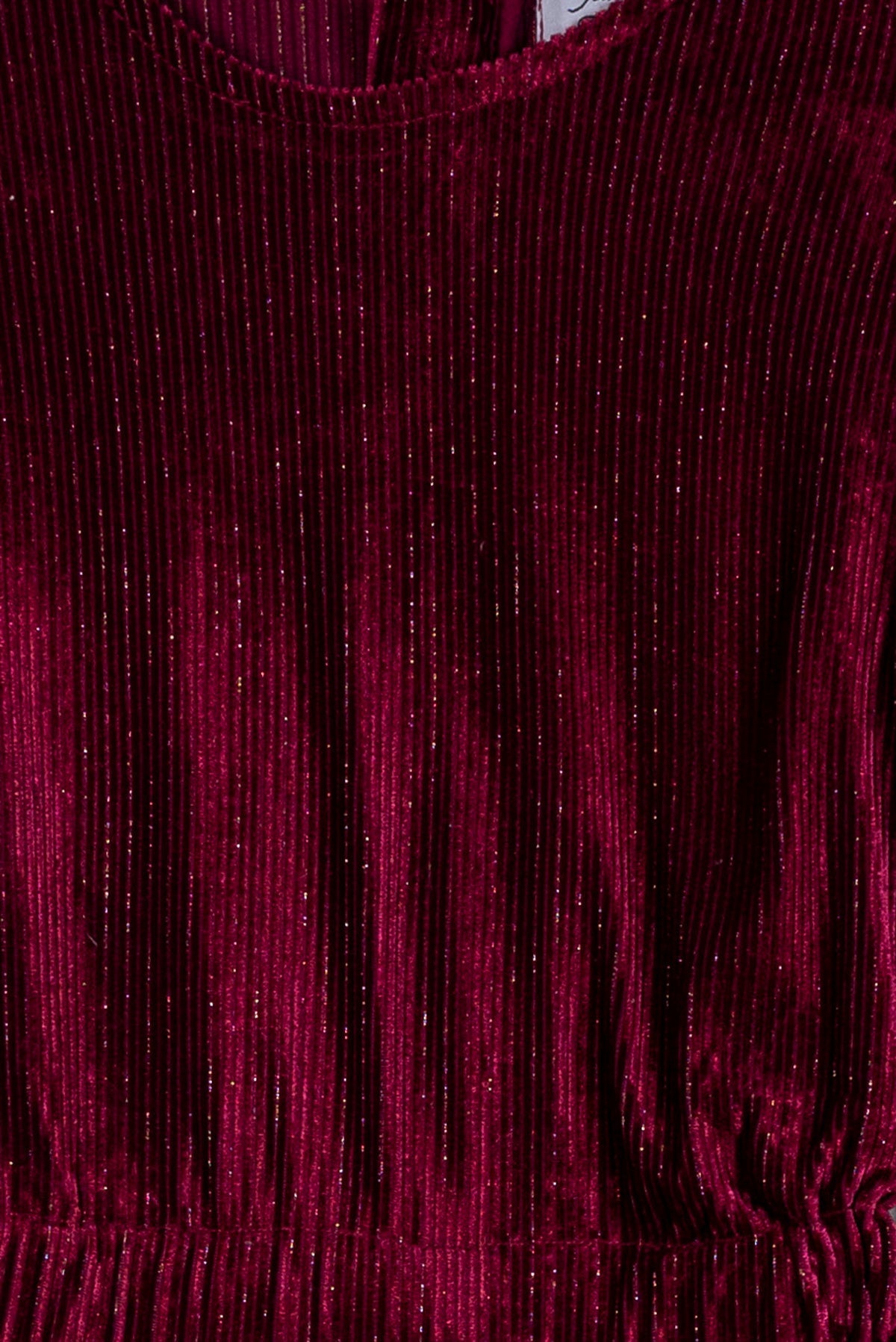 Maroon Velvet Girl&#39;s Jumpsuit