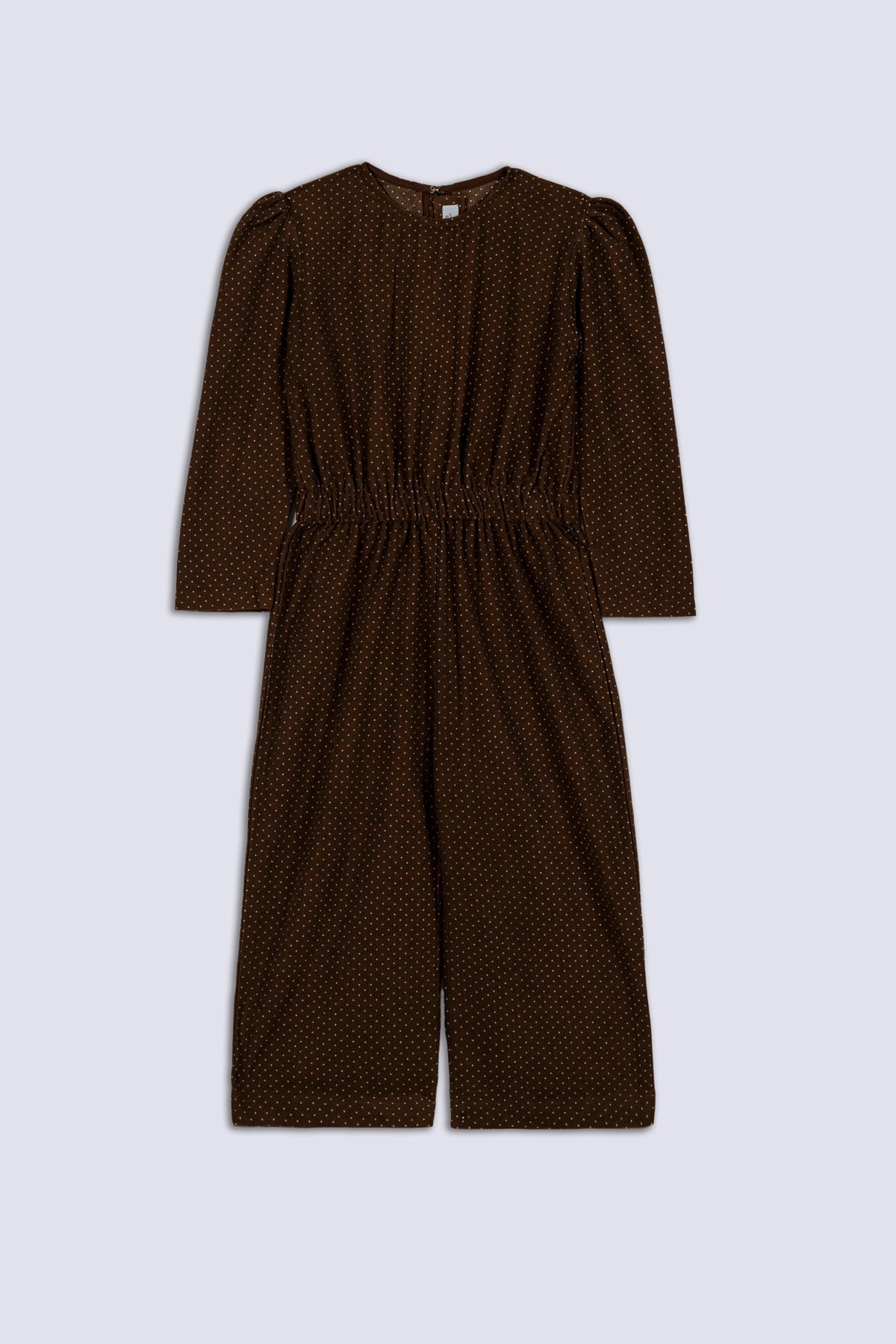 Brown Corduroy Girl&#39;s Jumpsuit