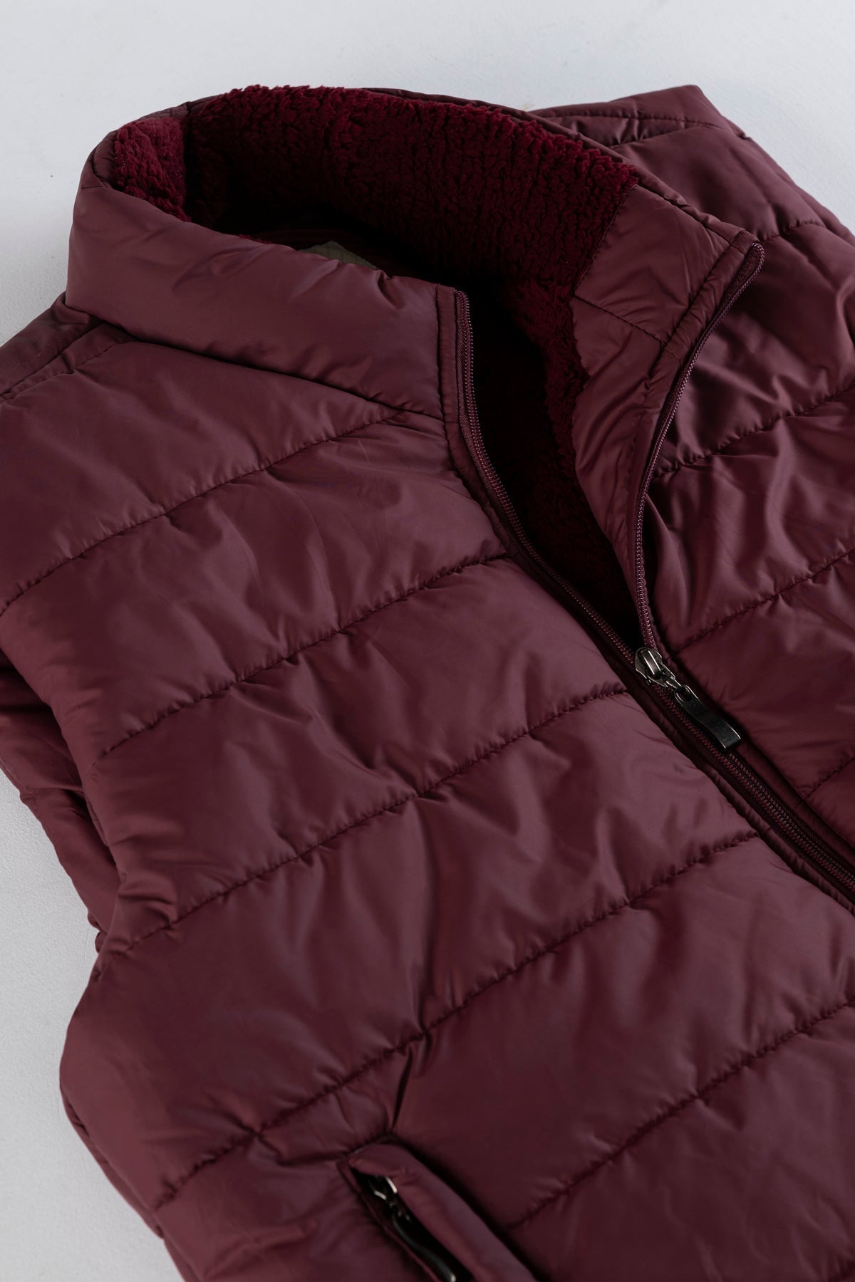 Maroon Men&#39;s Puffer Jacket