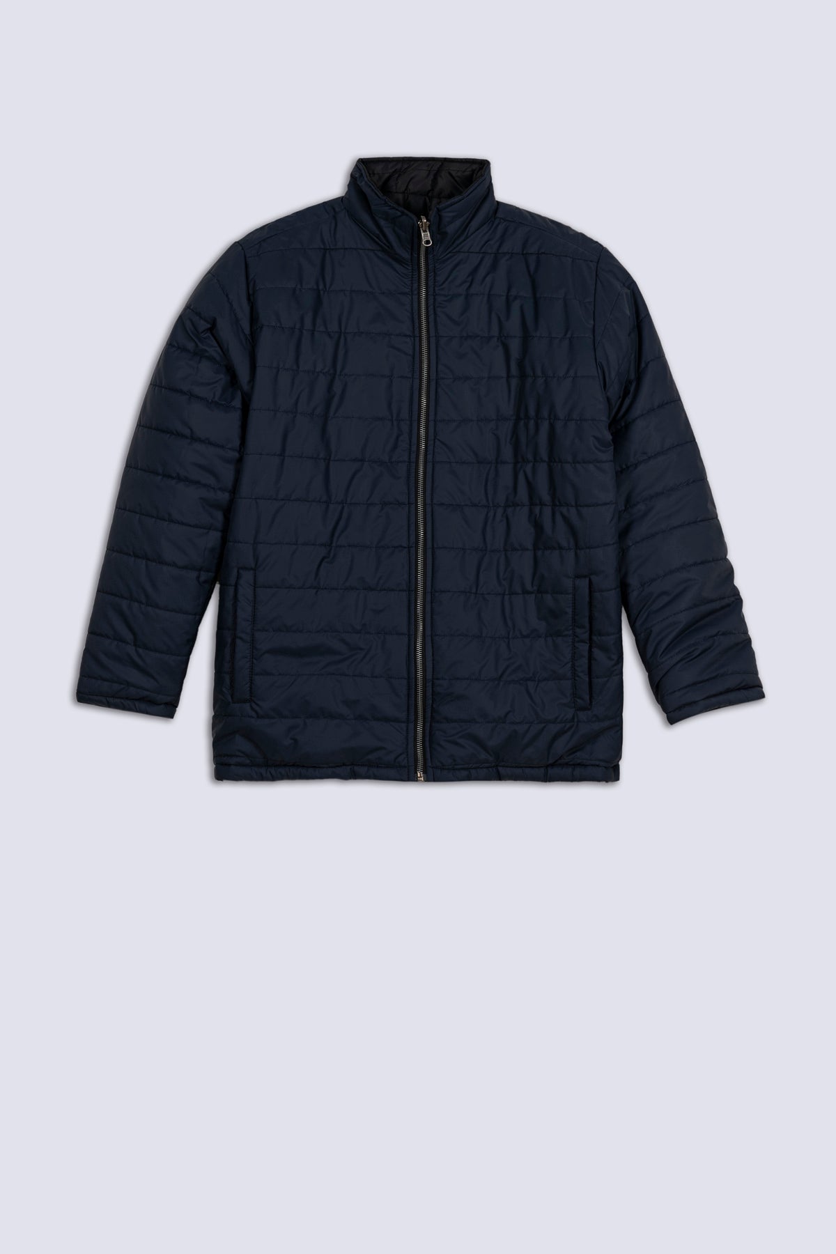 Navy Blue Men&#39;s Puffer Jacket