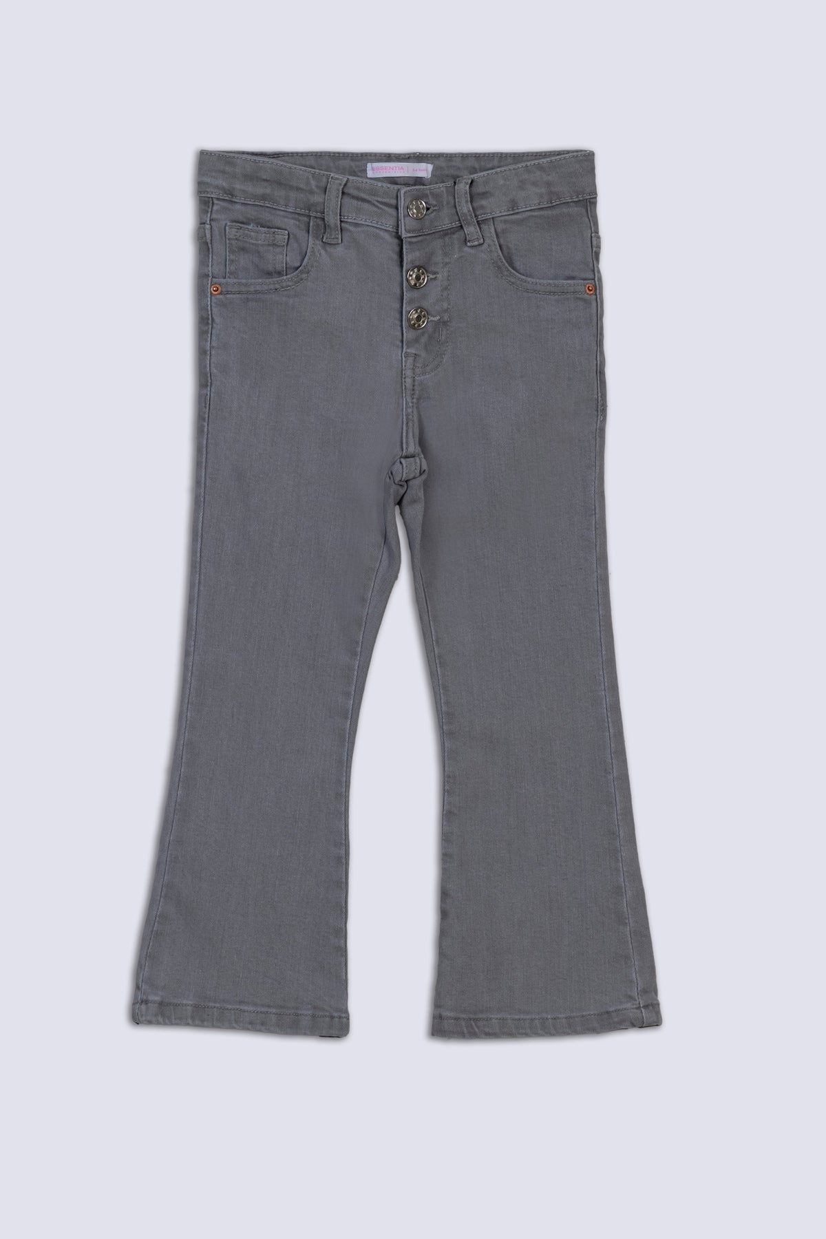 Grey Flare Girl&#39;s Denim Pant