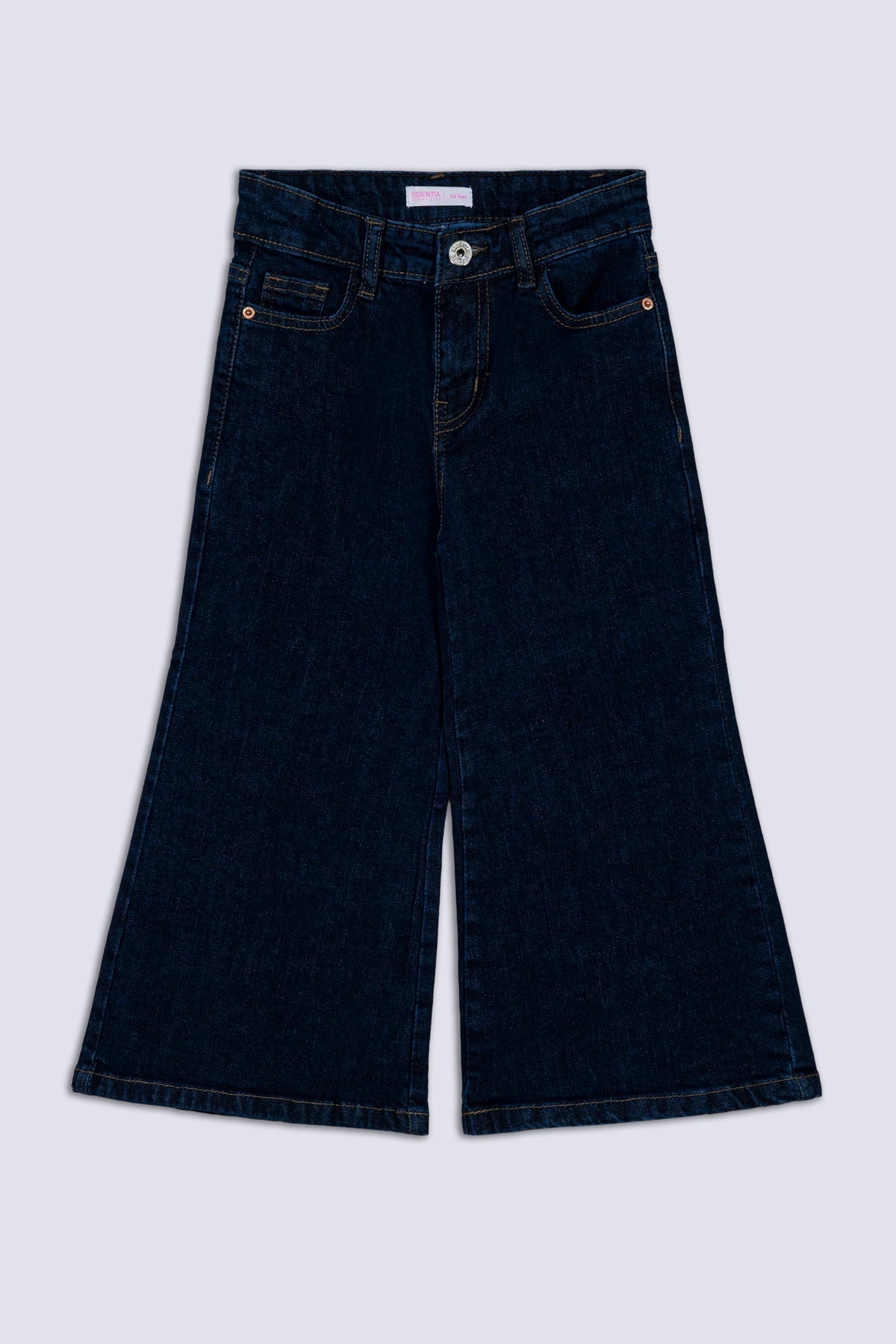 Blue Wide Leg Girl&#39;s Denim Pant