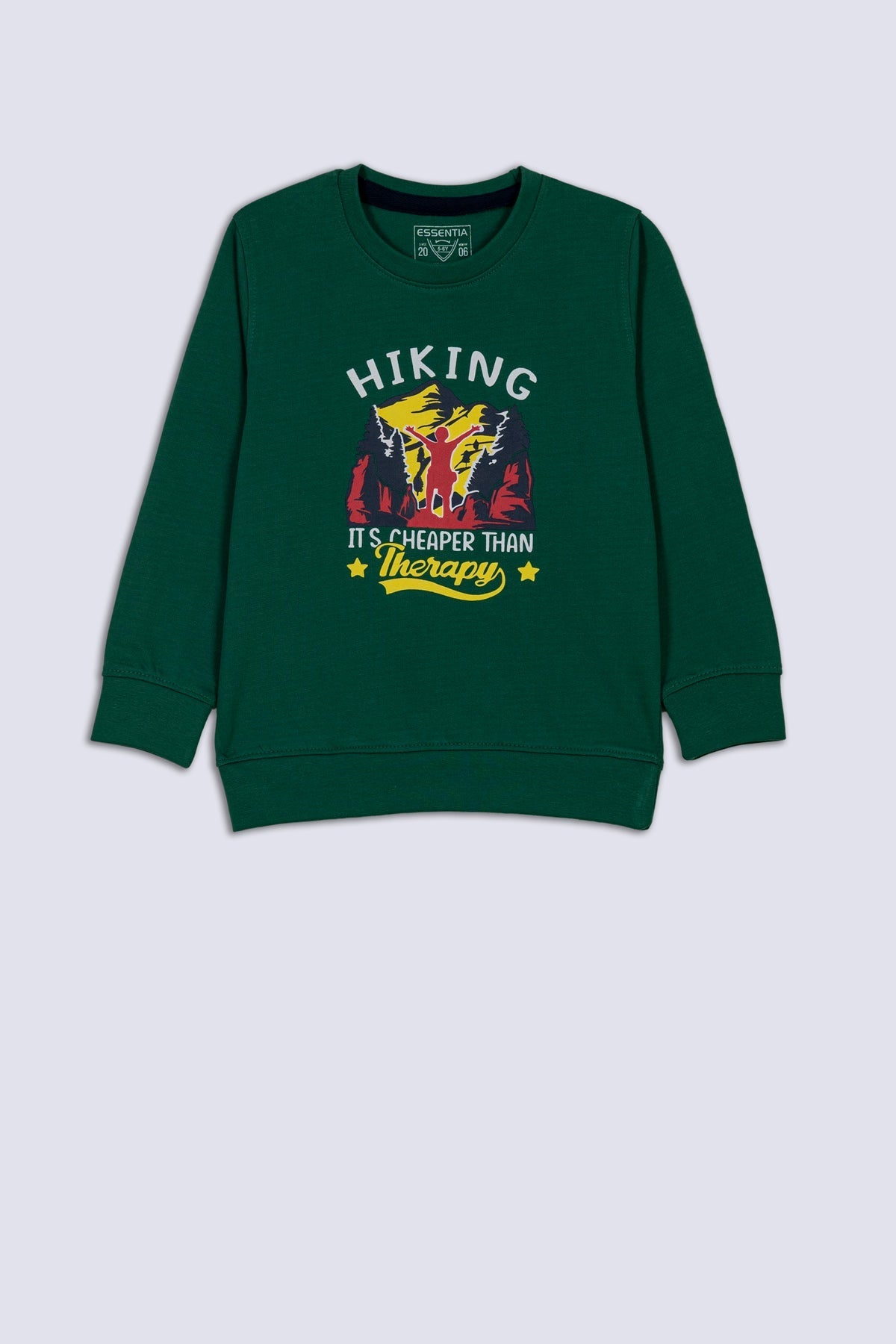 Green Hiking Boy&#39;s Sweat Shirt