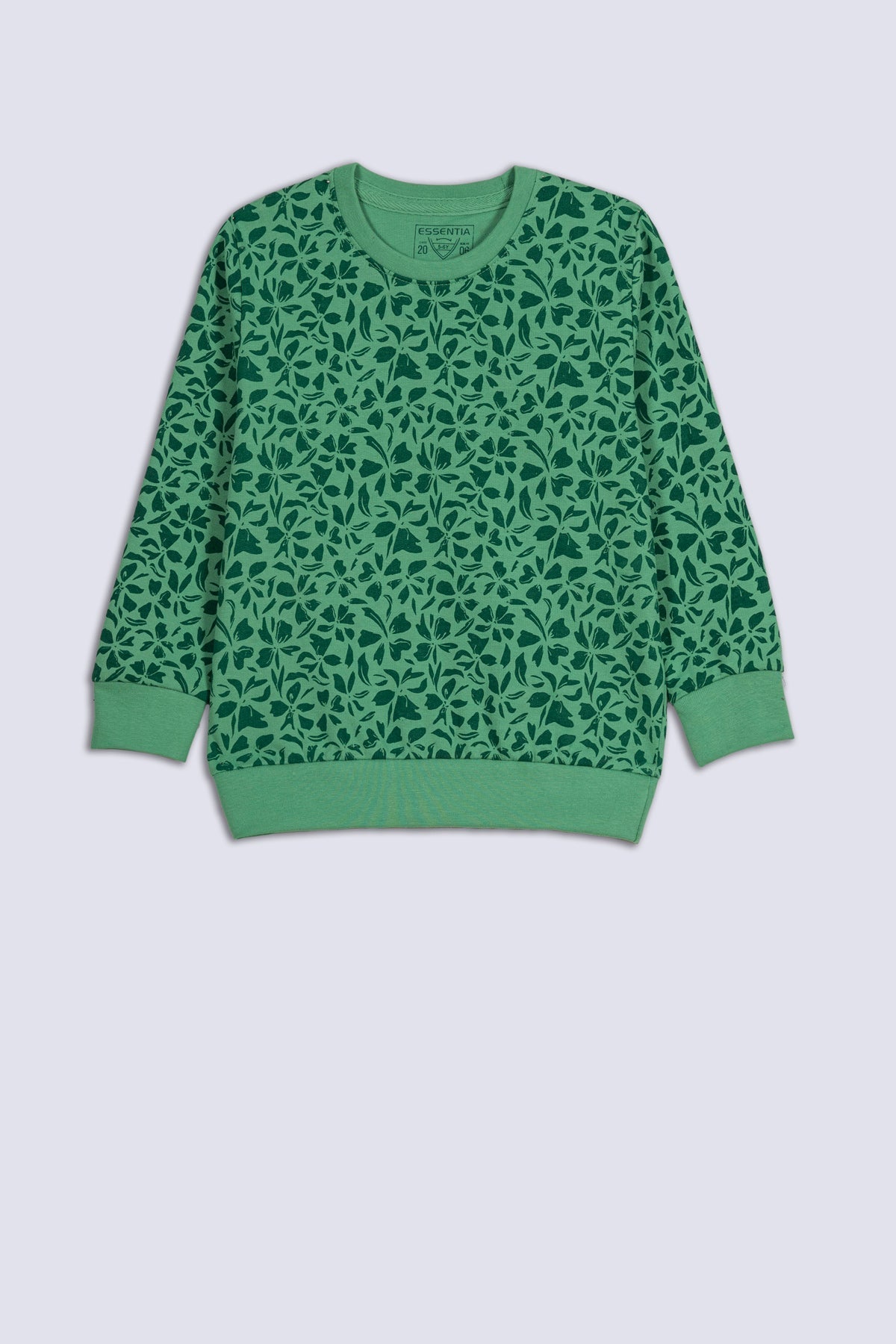 Green Printed Boy&#39;s Sweatshirt