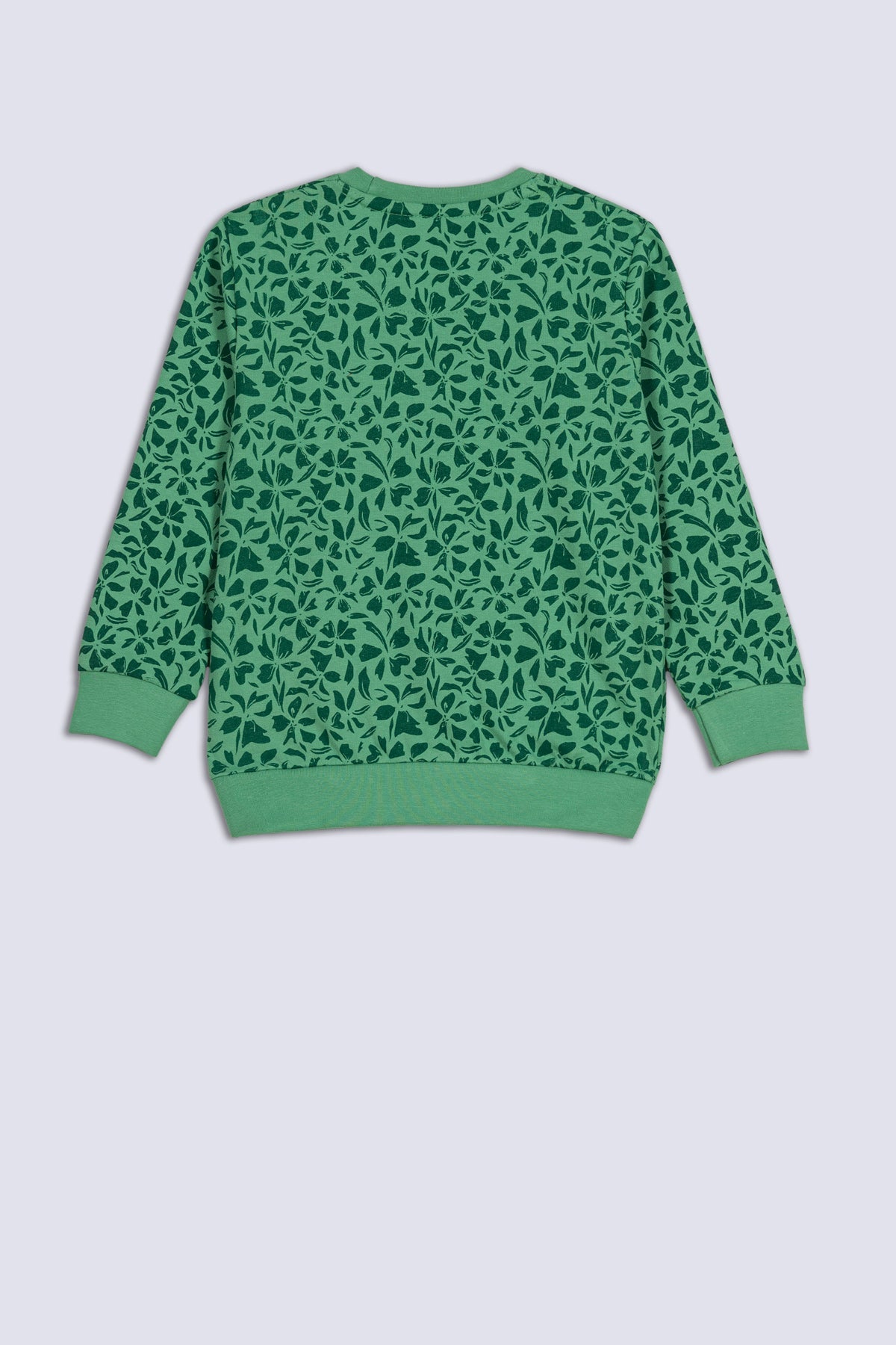 Green Printed Boy&#39;s Sweatshirt