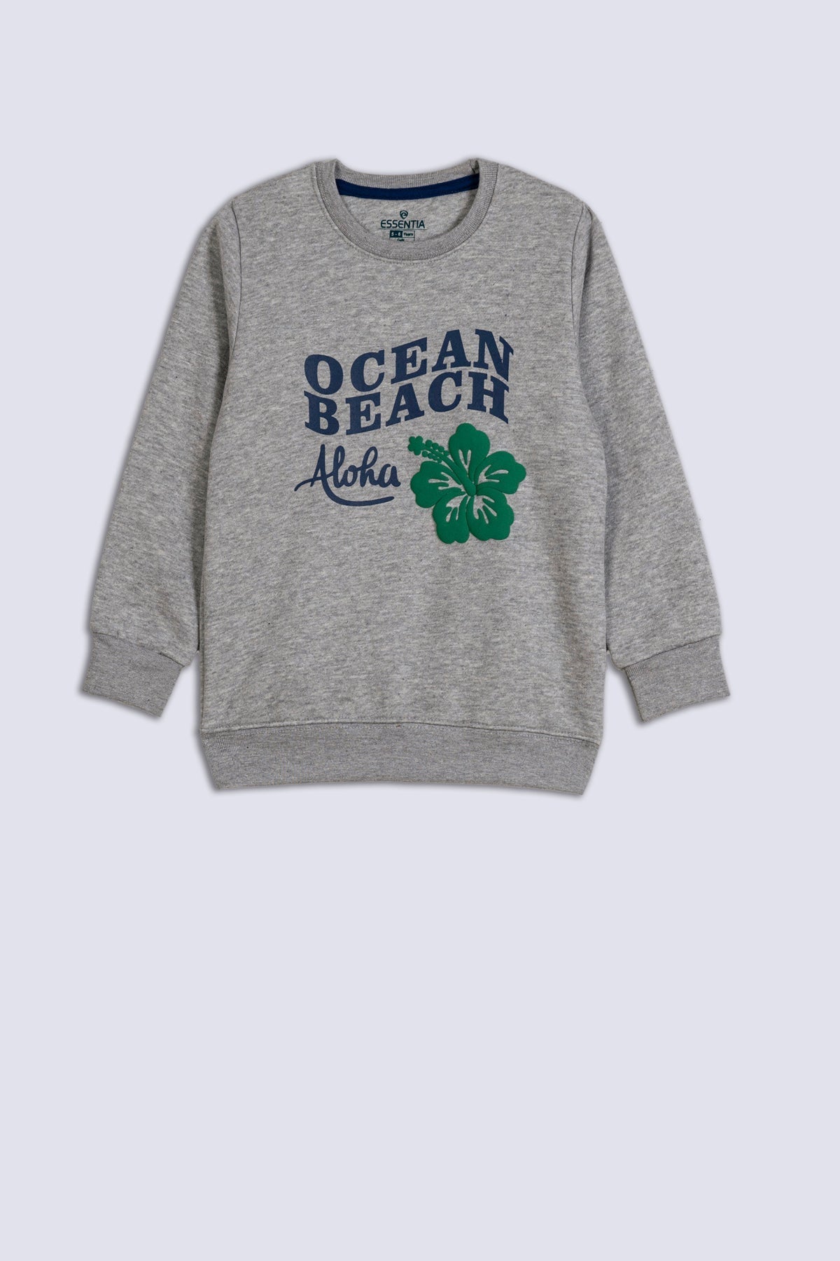 Grey Ocean Beach Girls Sweatshirt.