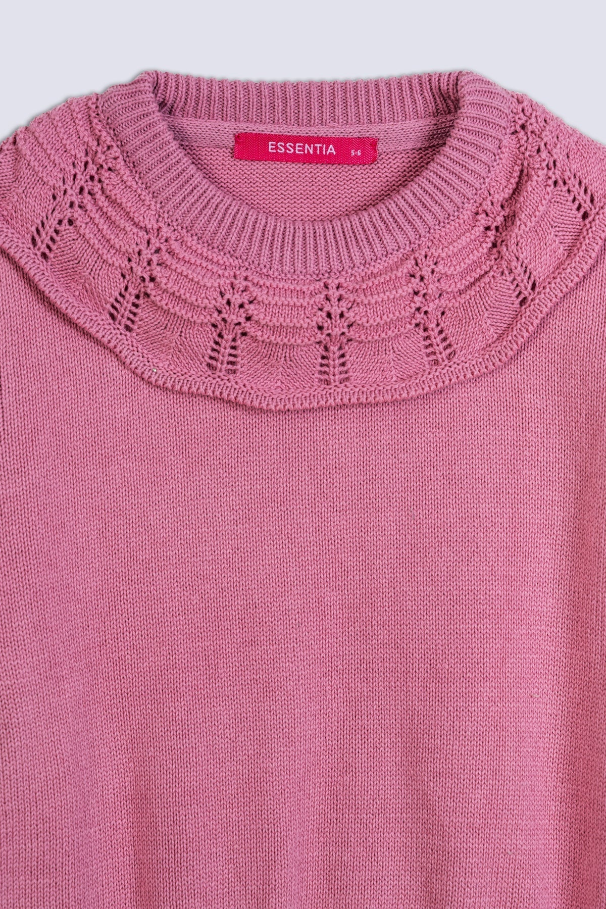 Ruffle Coller Girl&#39;s Sweater.