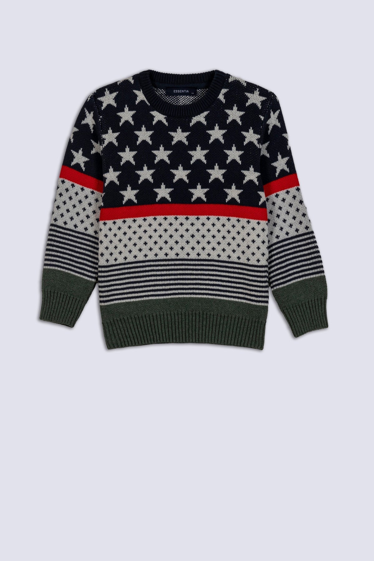 Striped Pattern Boy&#39;s Sweater